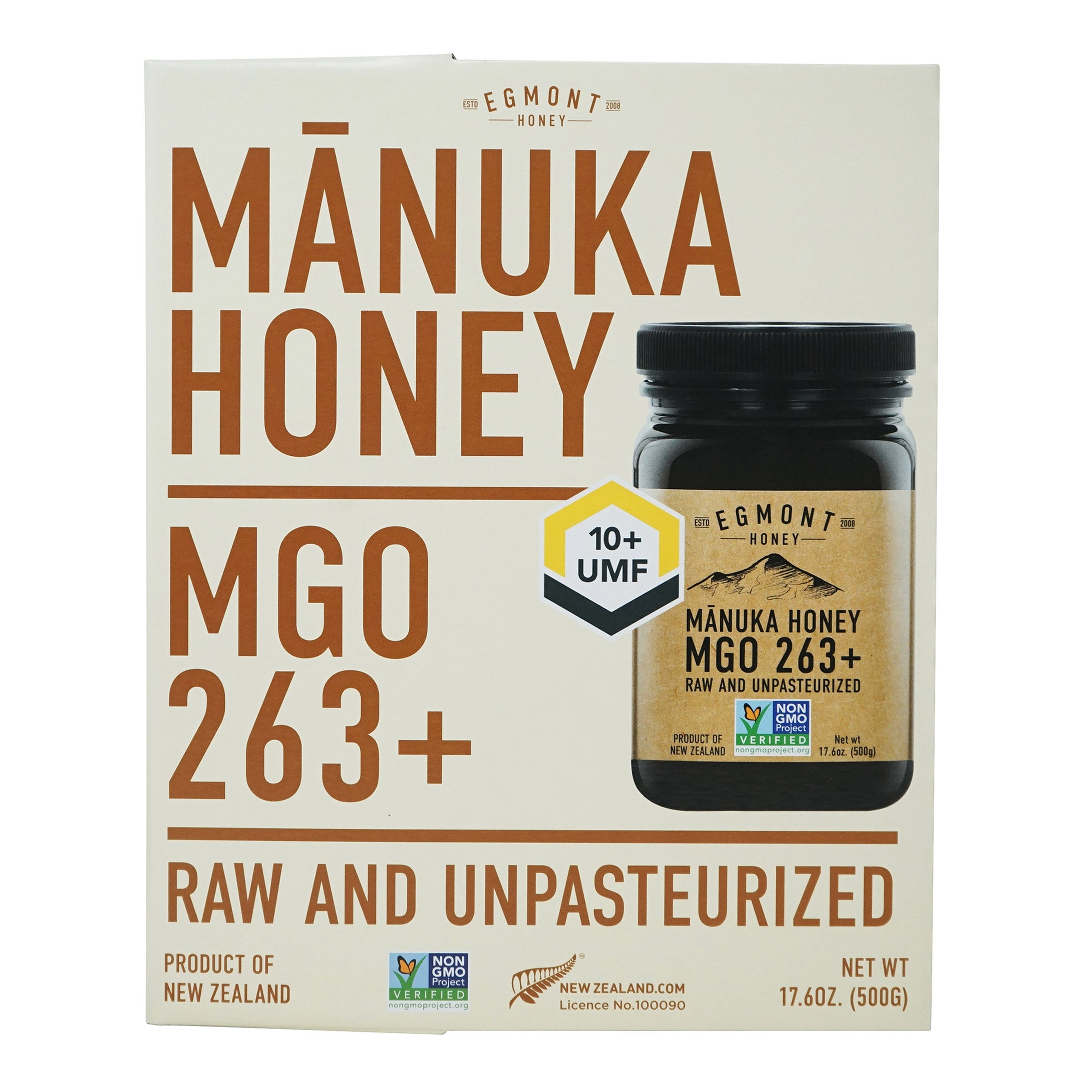 EGMONT MANUKA HONEY UMF 10+ 17.6 OZ