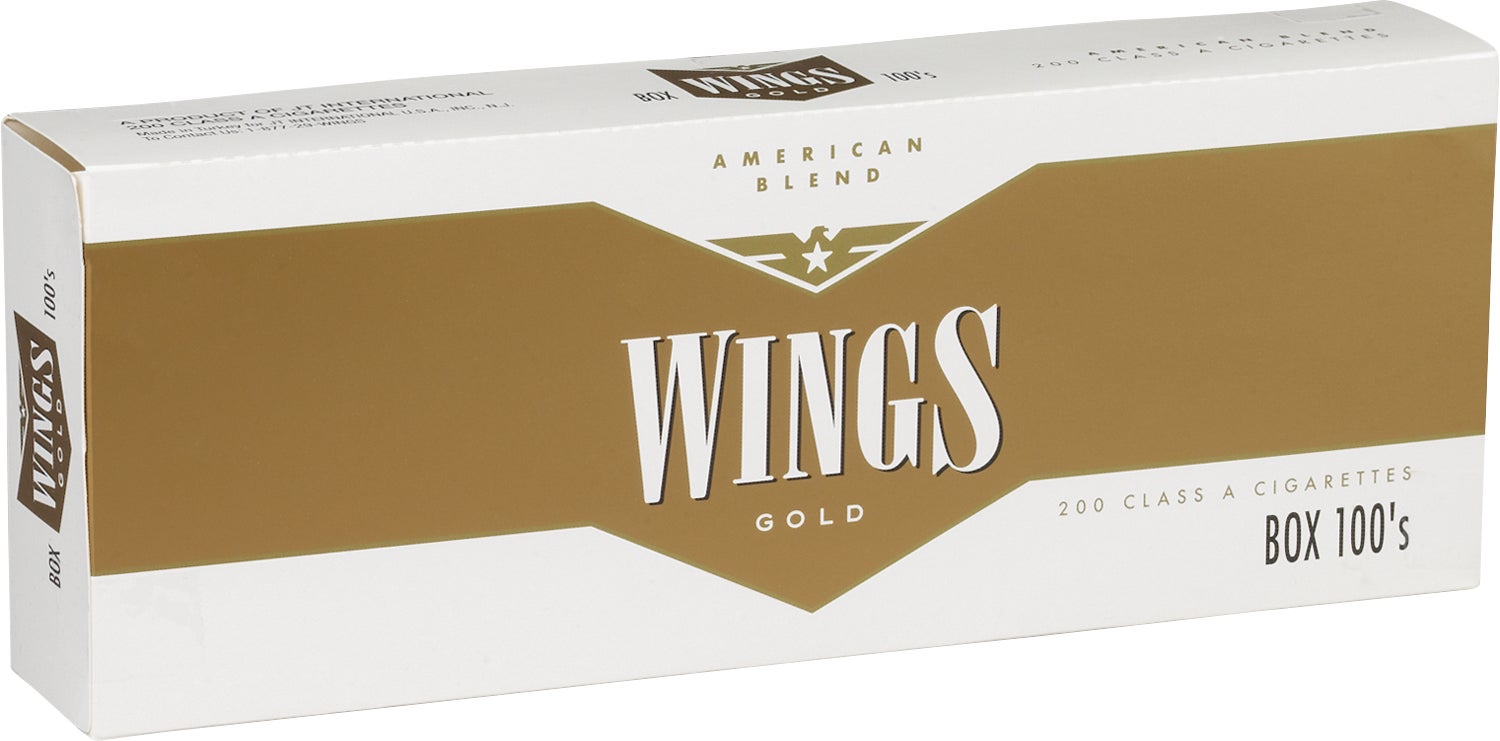 JT INTERNATIONAL WINGS GOLD 100 BOX