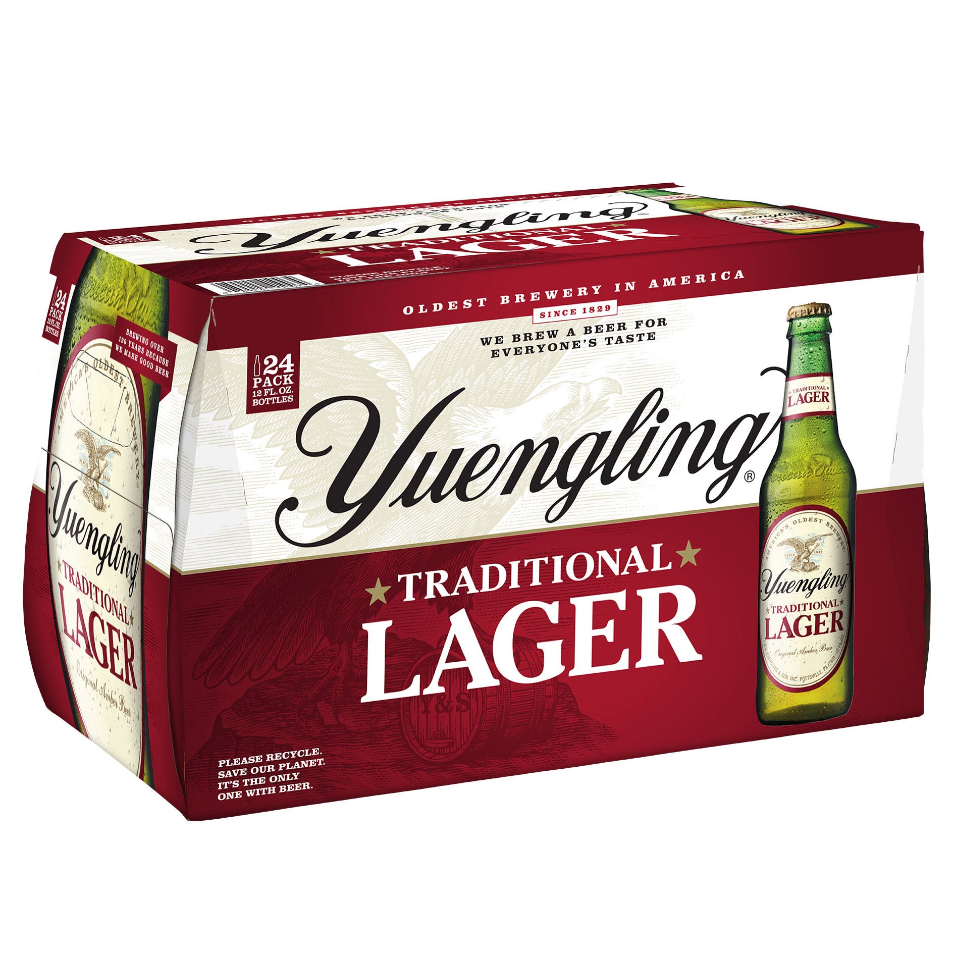 YUENGLING TRADITIONAL LAGER 24/12 OZ BOTTLES - Image 1