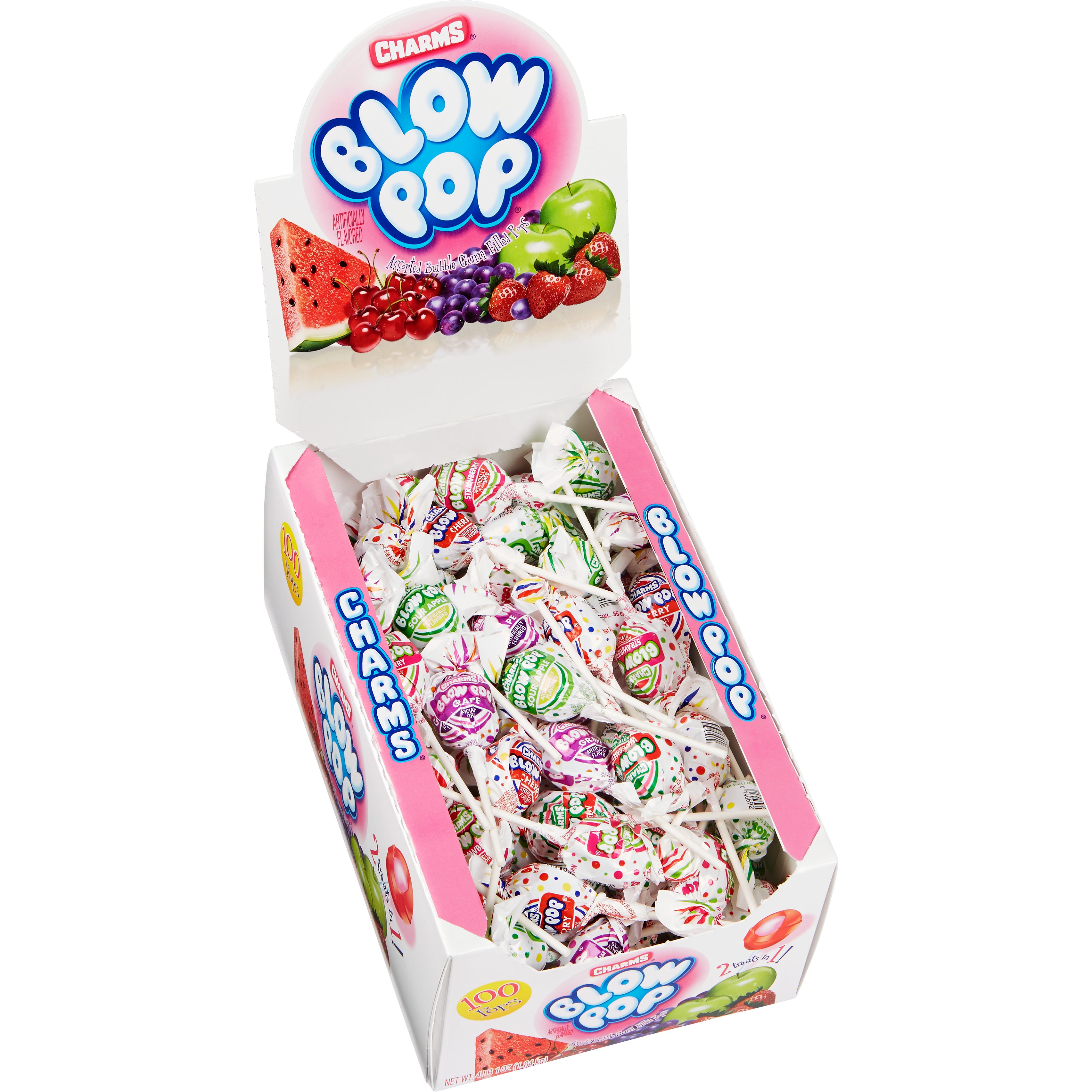 CHARMS BLOW POPS ASSORTED FLAVORS 100CT - Image 1