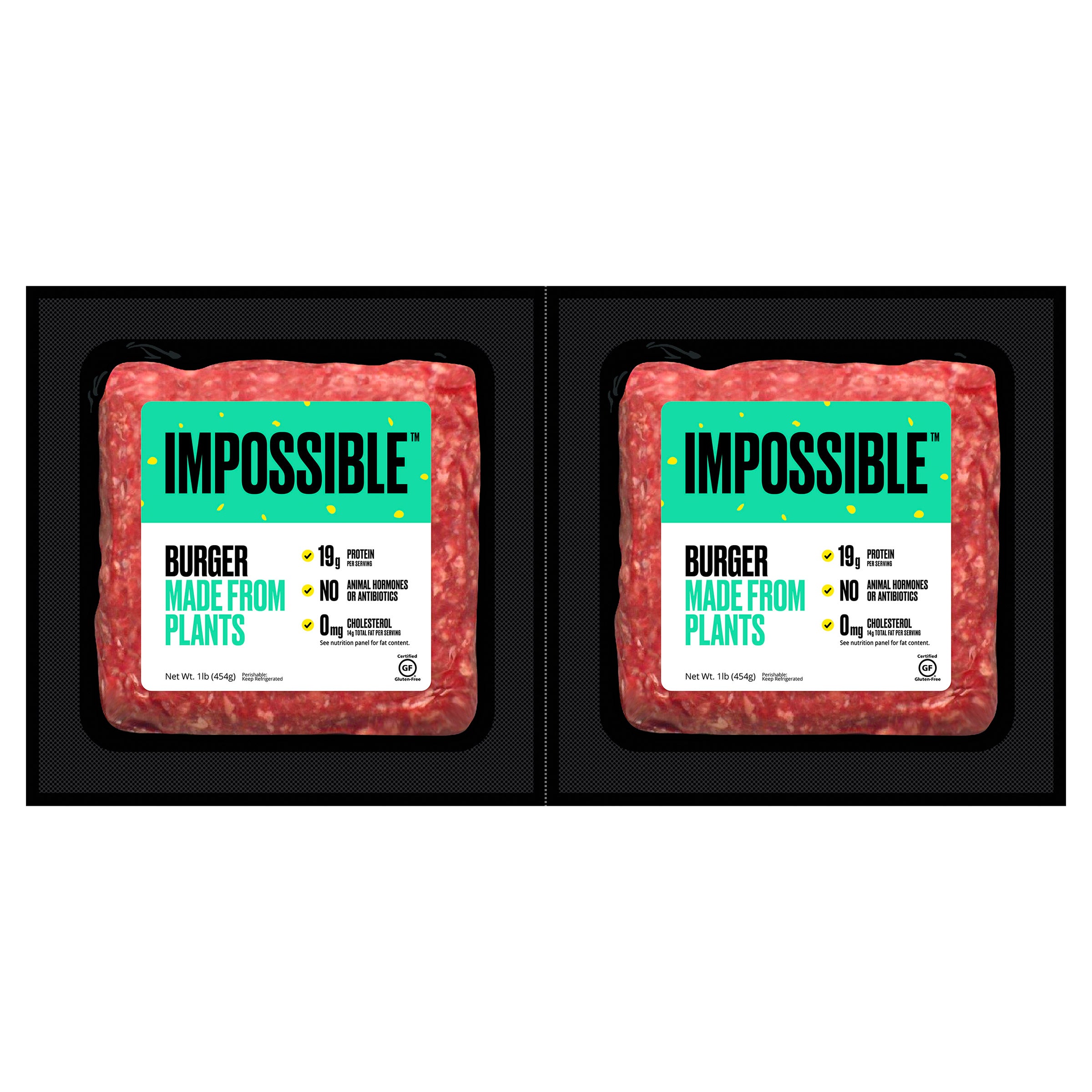 IMPOSSIBLE BURGER MADE FROM PLANTS 2-1 LB PACKS