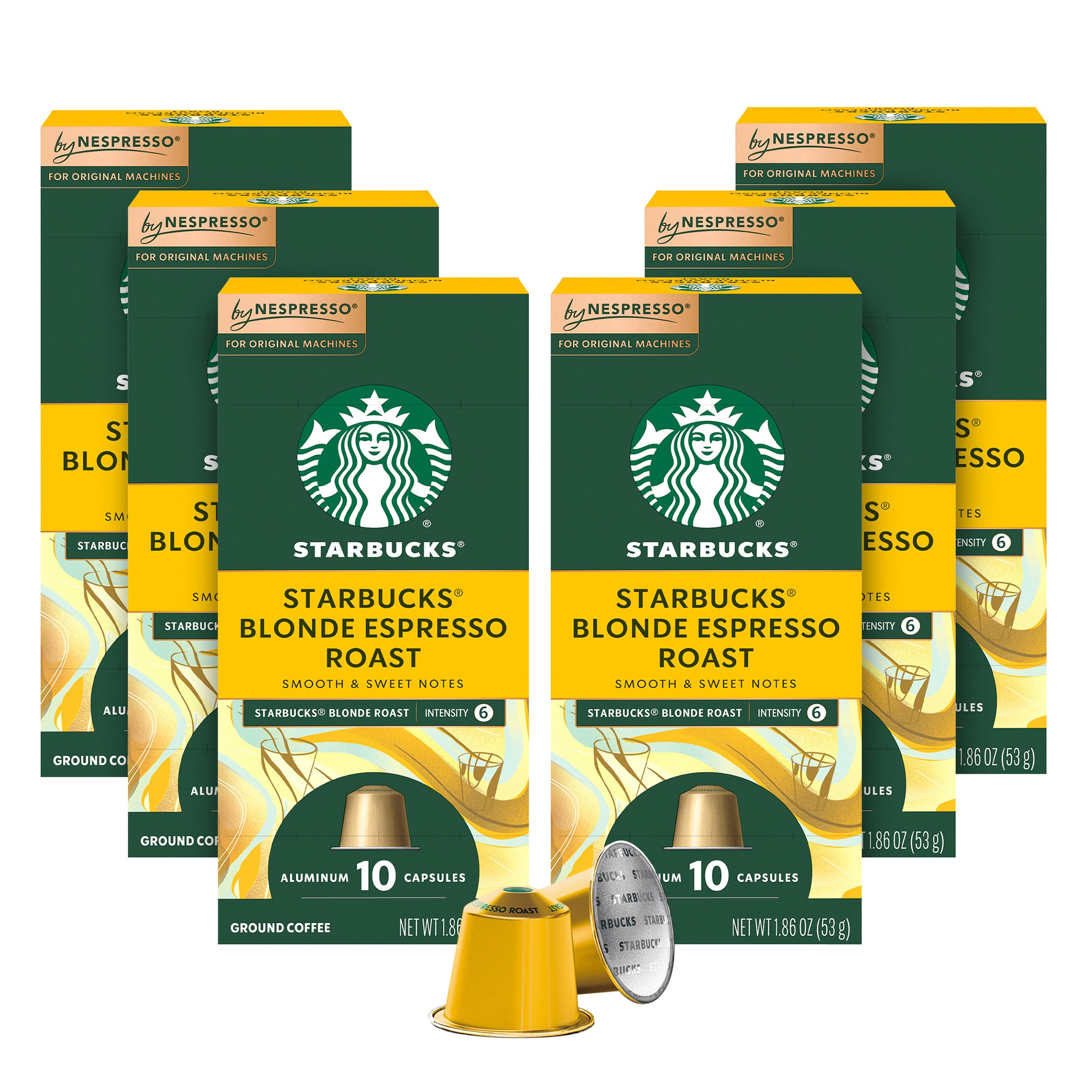 STARBUCKS BY NESPRESSO BLONDE ROAST ESPRESSO 60 COUNT