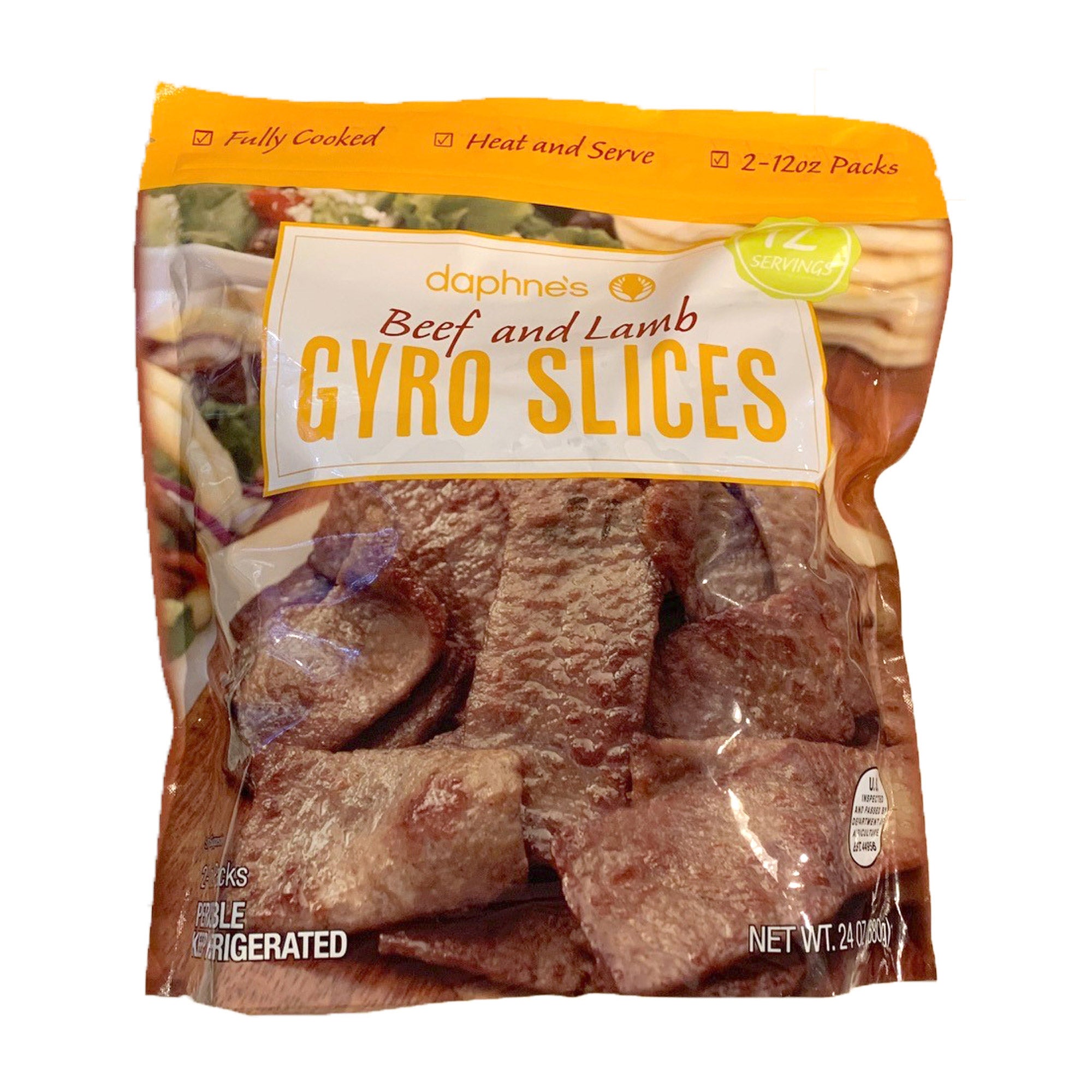 DAPHNE'S BEEF/LAMB GYRO MEAT 2/12OZ