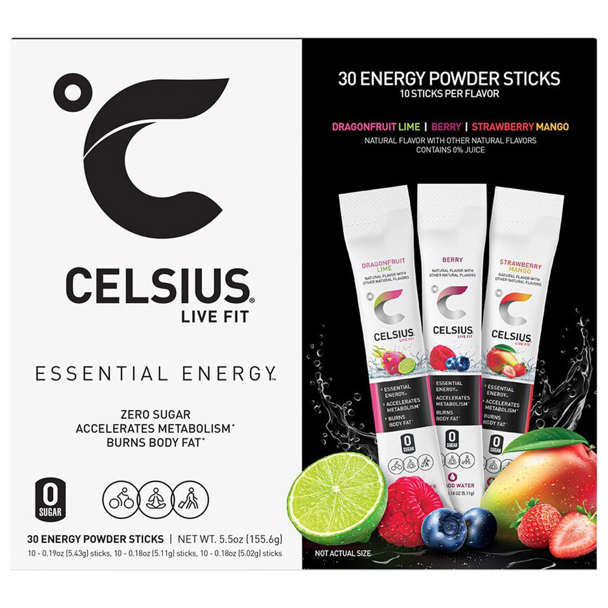 CELSIUS ON-THE-GO POWDERS 30 COUNT VARIETY PACK - Image 1