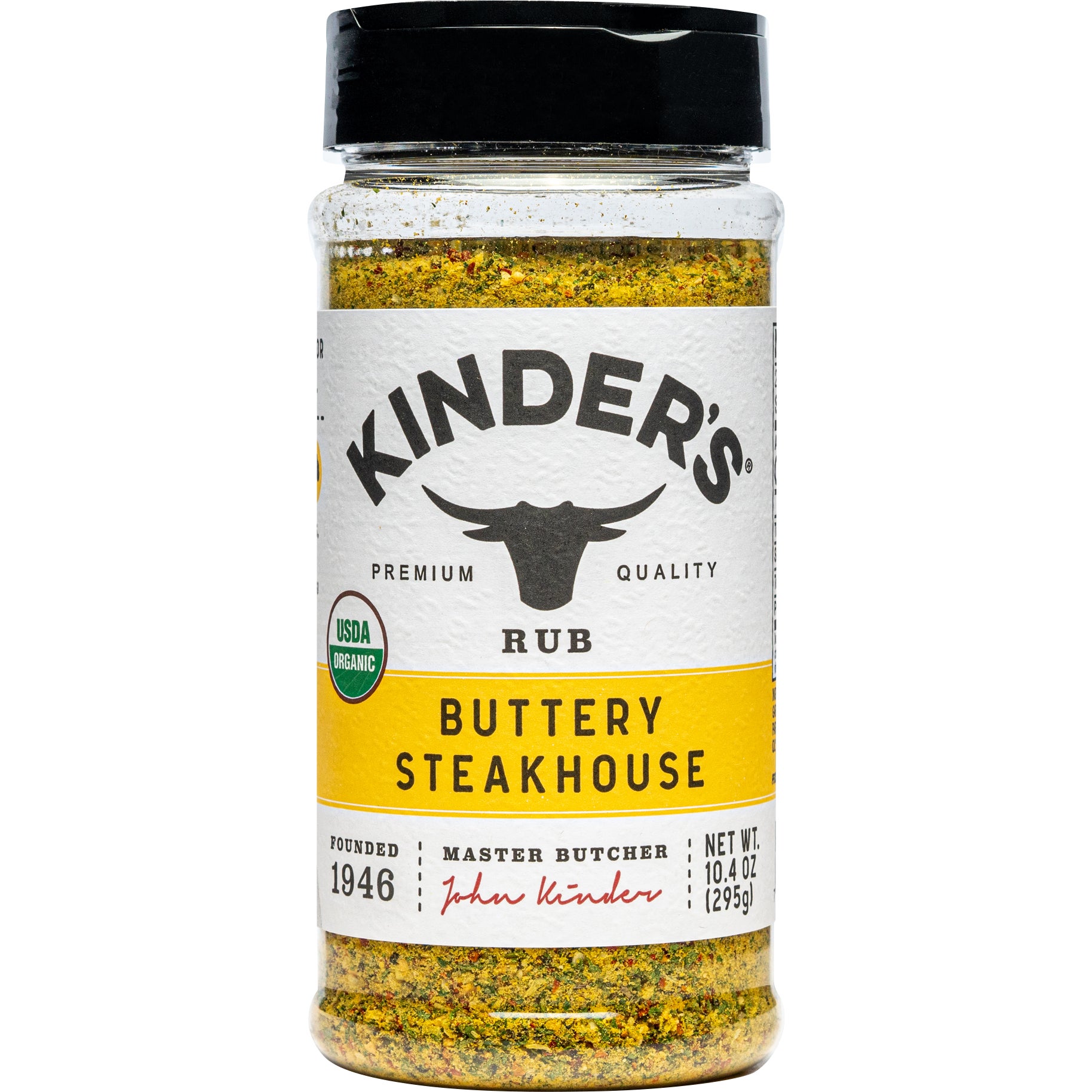 KINDER'S ORG BUTTERY STEAKHOUSE SEASONING 10.4 OZ - Image 1