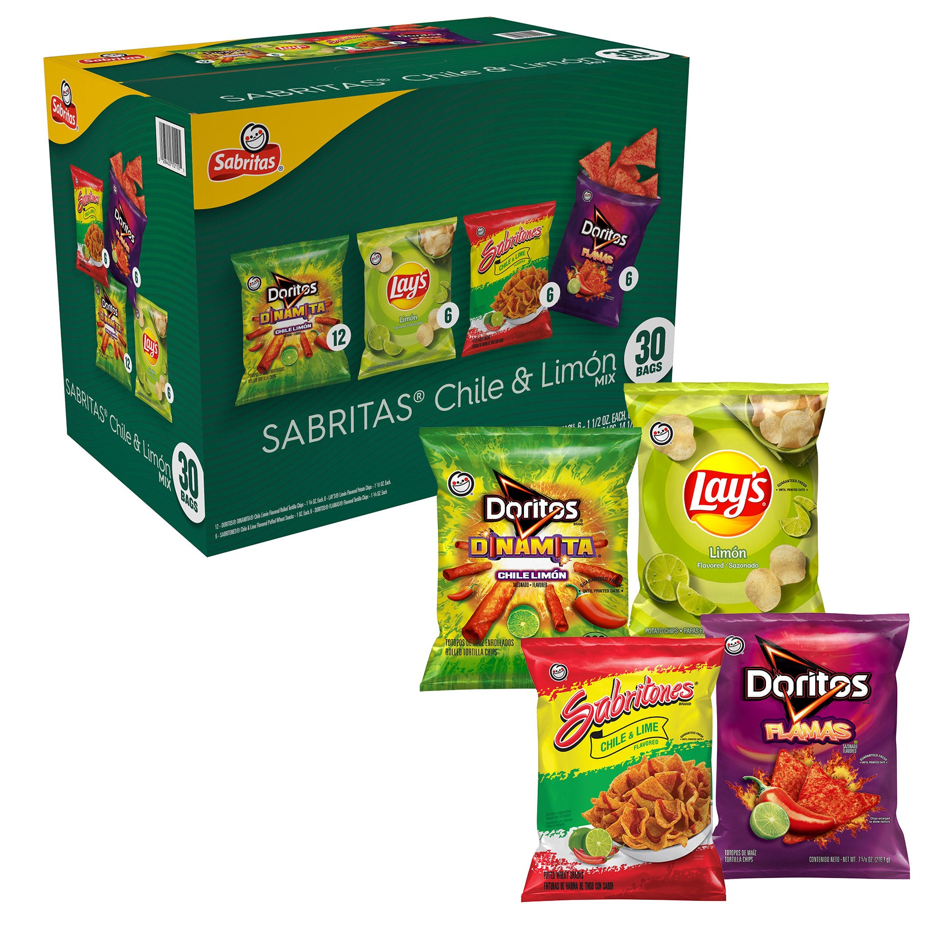 SABRITAS CHILE LIMON MIX 30 COUNT - Image 1