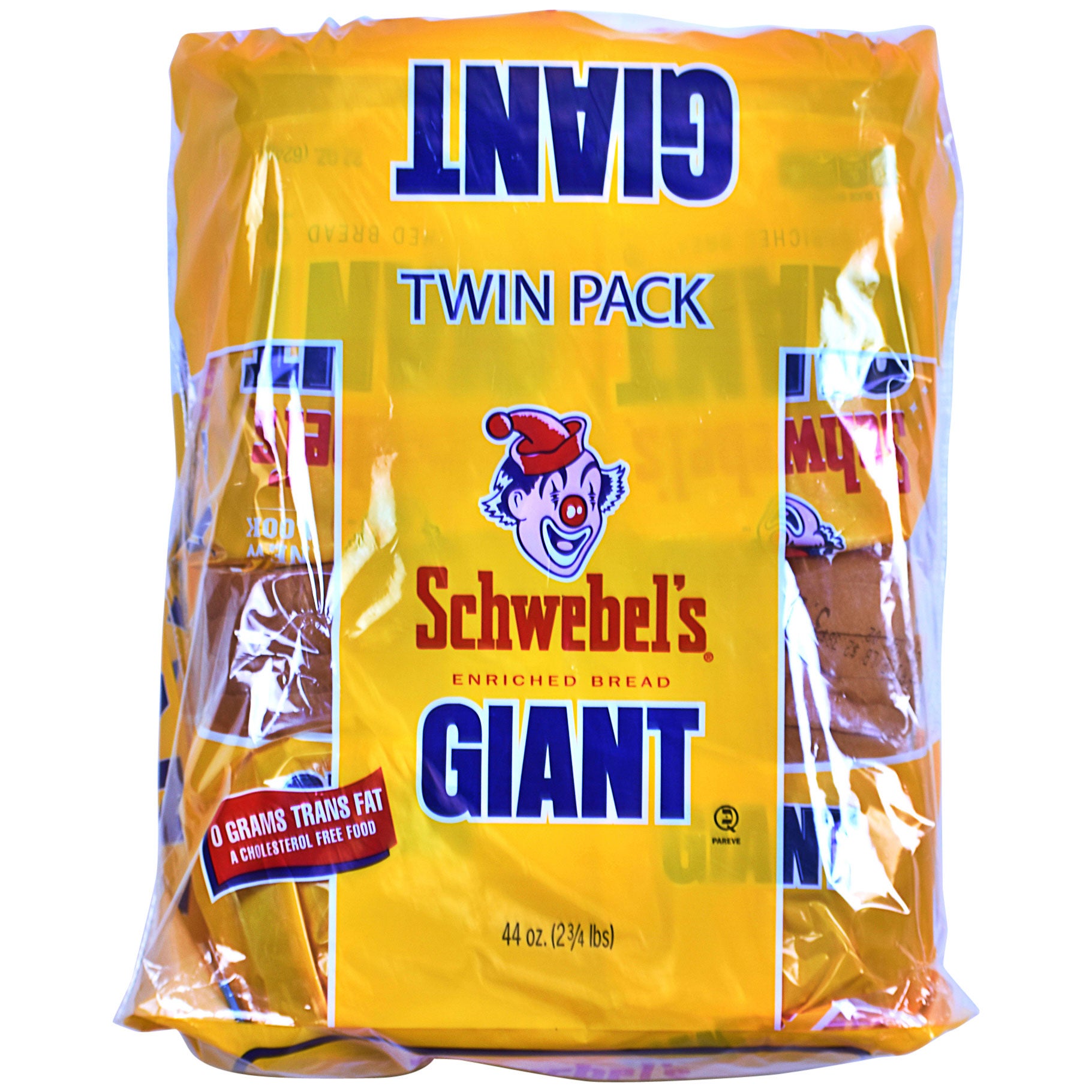 SCHWEBEL'S GIANT WHITE BREAD 2/22 OUNCE LOAVES