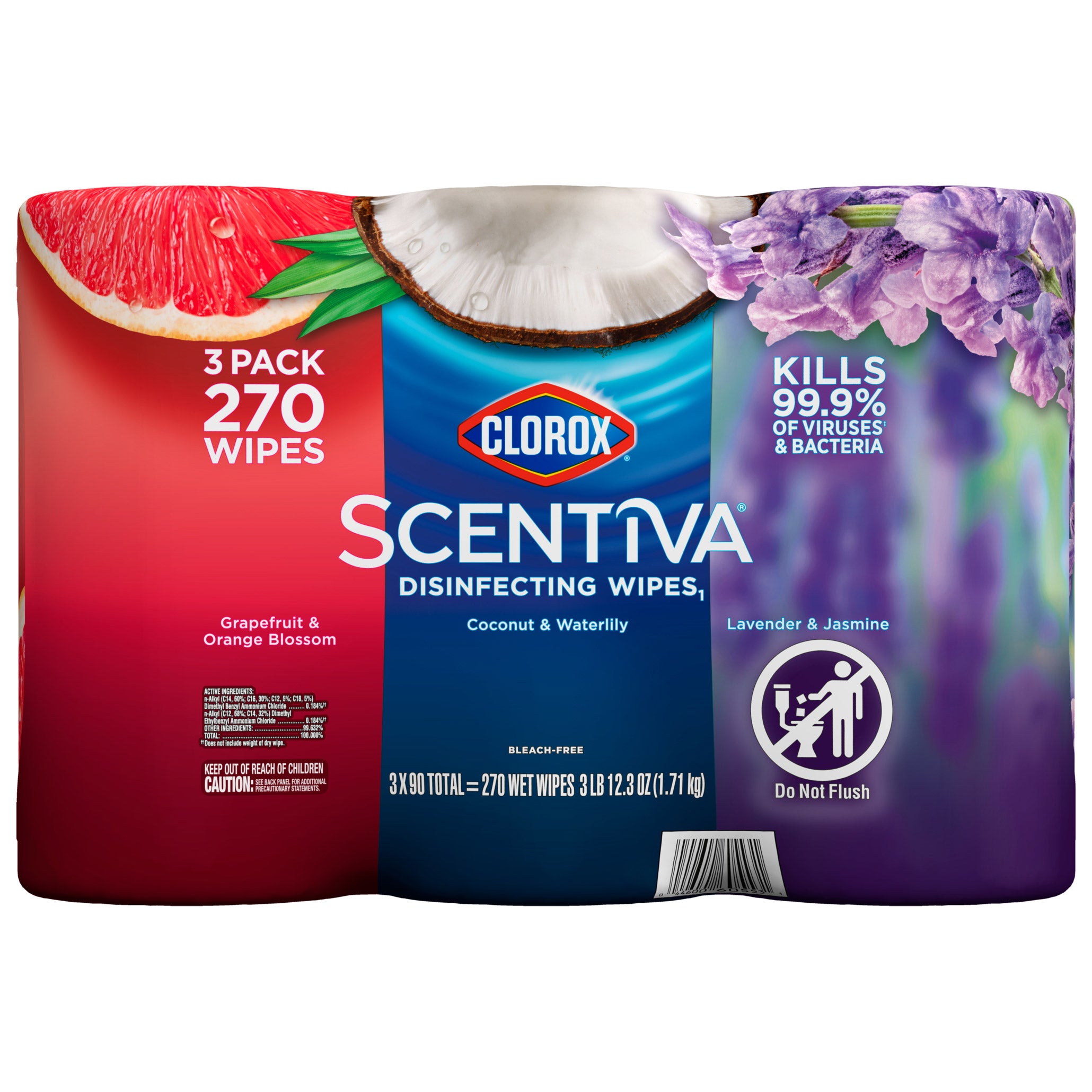 CLOROX SCENTIVA DISINFECTING 3/90 CT