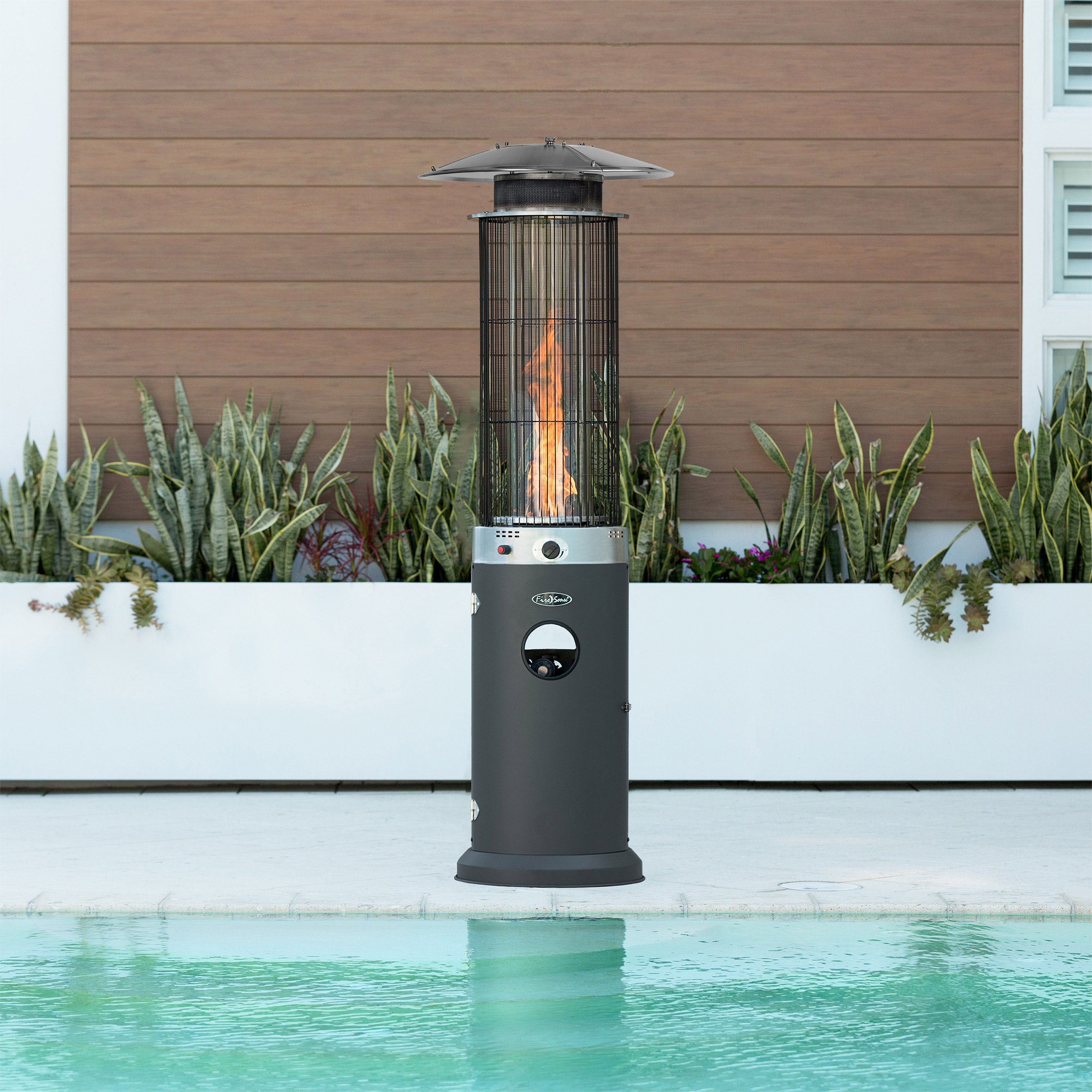 FIRE SENSE SPIRAL FLAME PATIO HEATER - Image 1