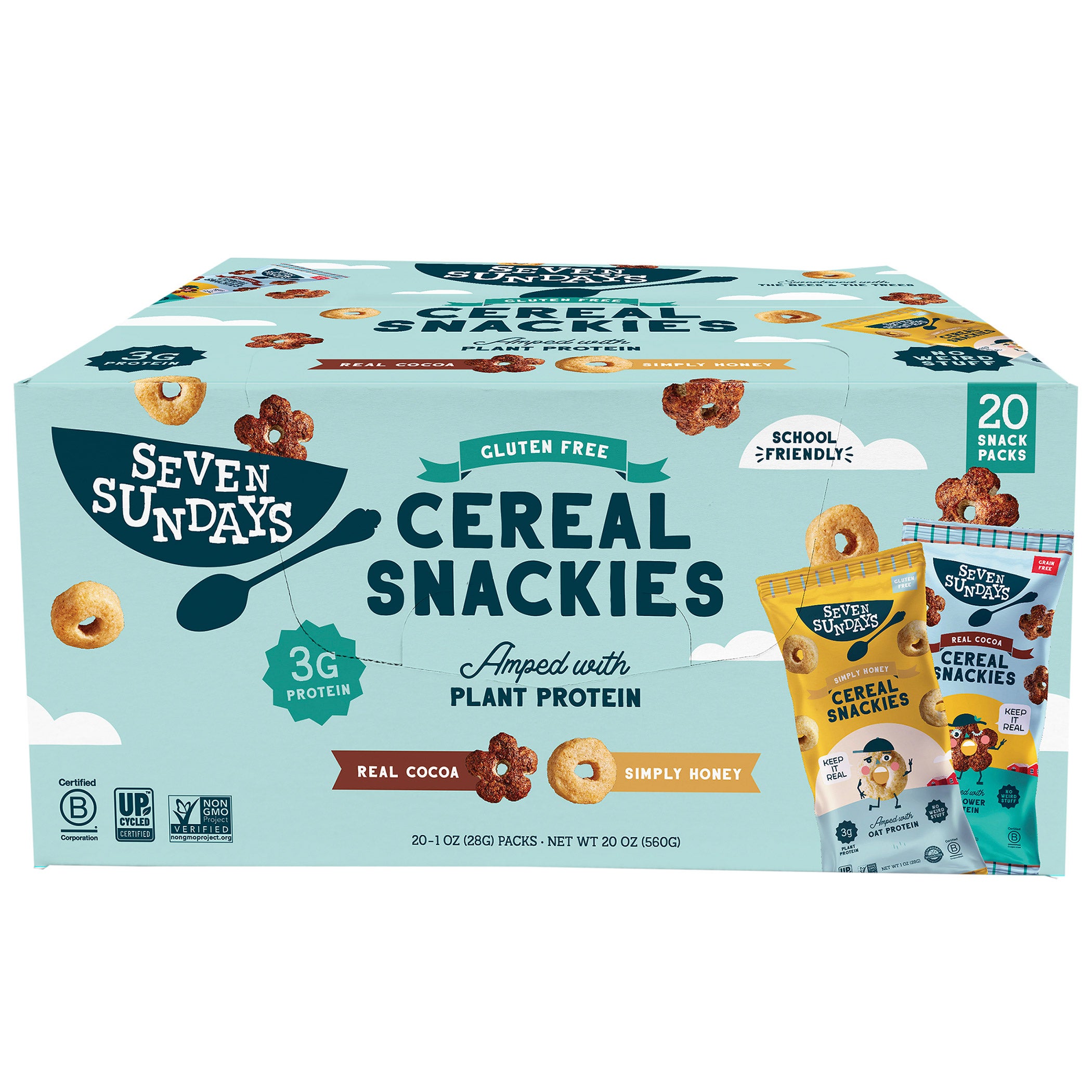 SEVEN SUNDAYS CEREAL SNACKIES 20 / 1 OUNCE PACKS