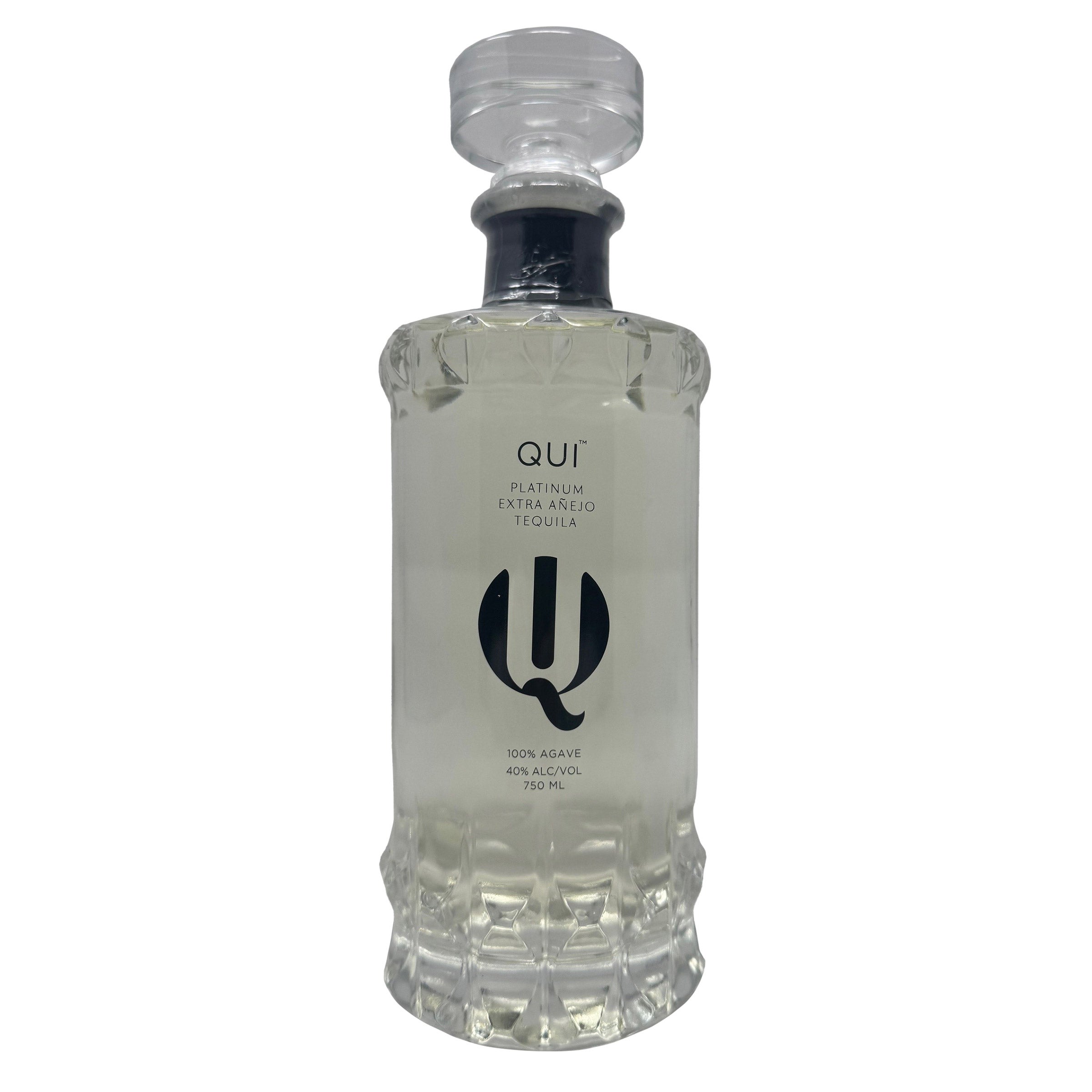 QUI TEQUILA PLATINUM EXTRA ANEJO JALISCO, MX 750ML