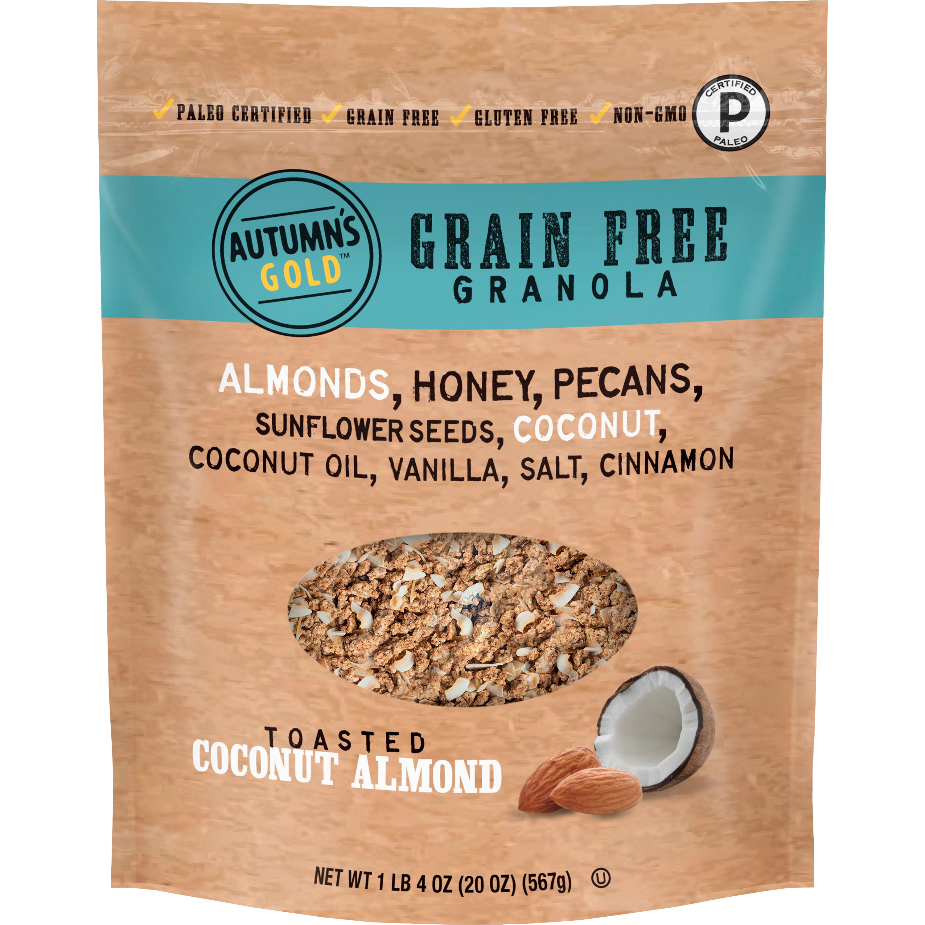 AUTUMN'S GOLD GRAIN FREE GRANOLA 20 OZ - Image 1