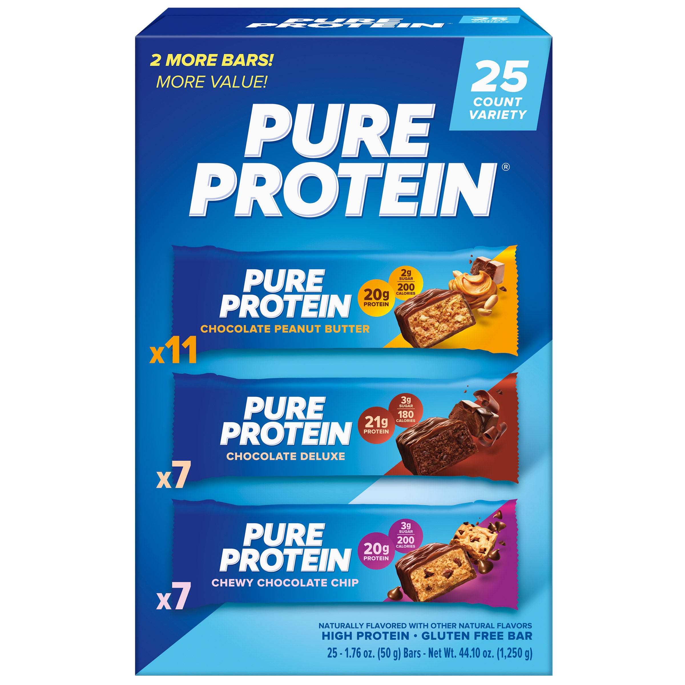PURE PROTEIN BAR VARIETY PACK 25/1.76 OZ - Image 1