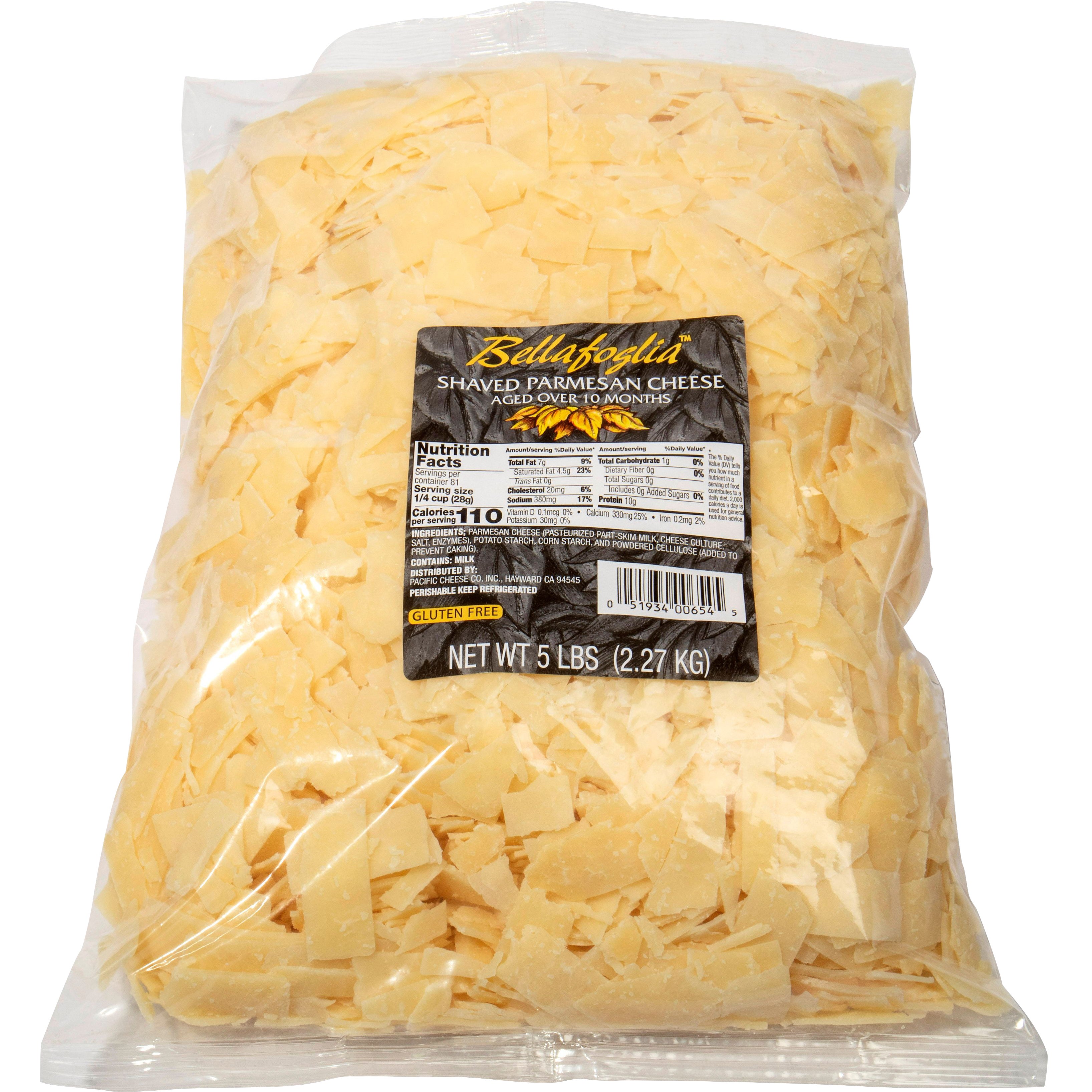 BELLAFOGLIA SHAVED PARMESAN 5 LBS