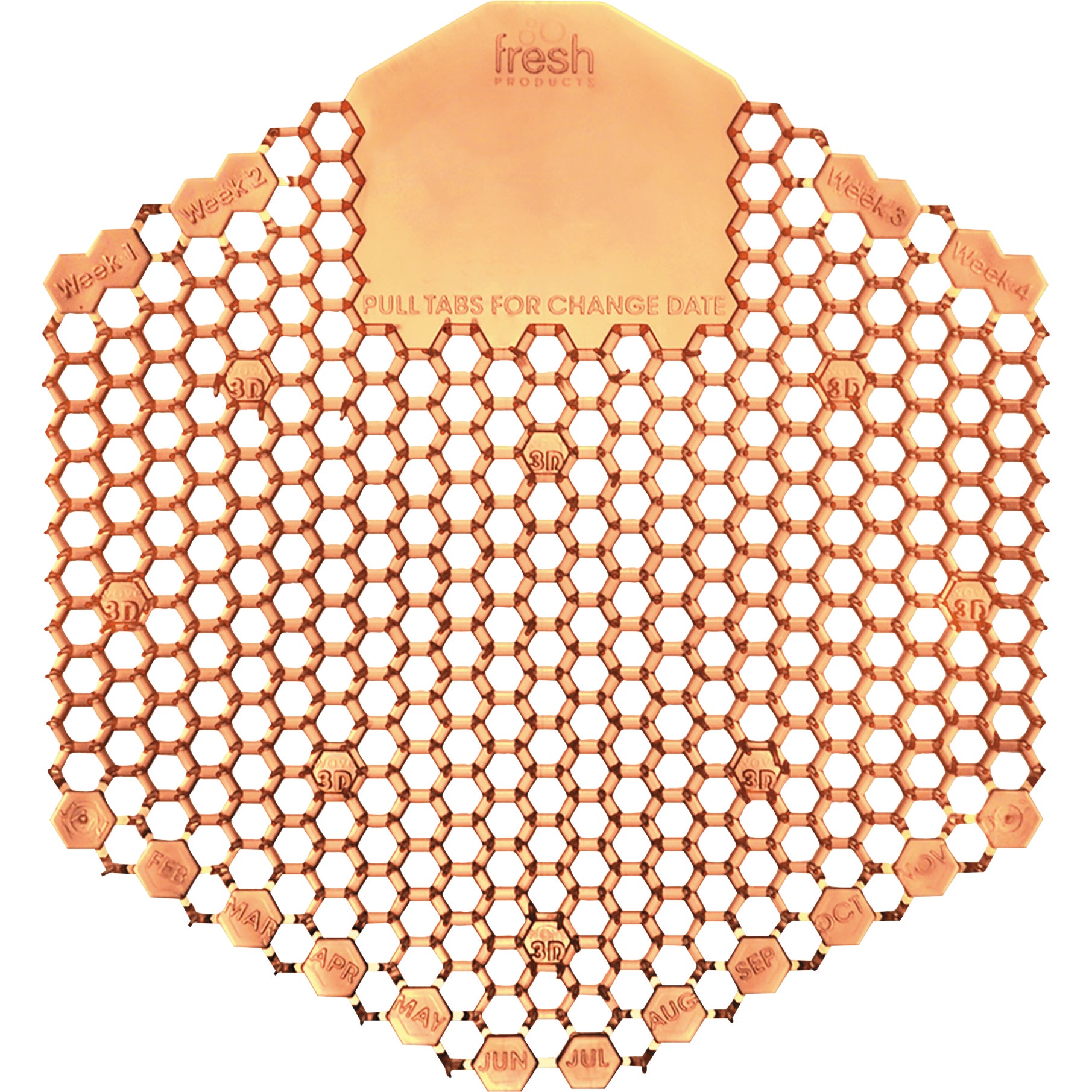 WAVE 3D MANGO SCENT ORANGE URINAL SCREEN FRS3WDS60MAN 10CT