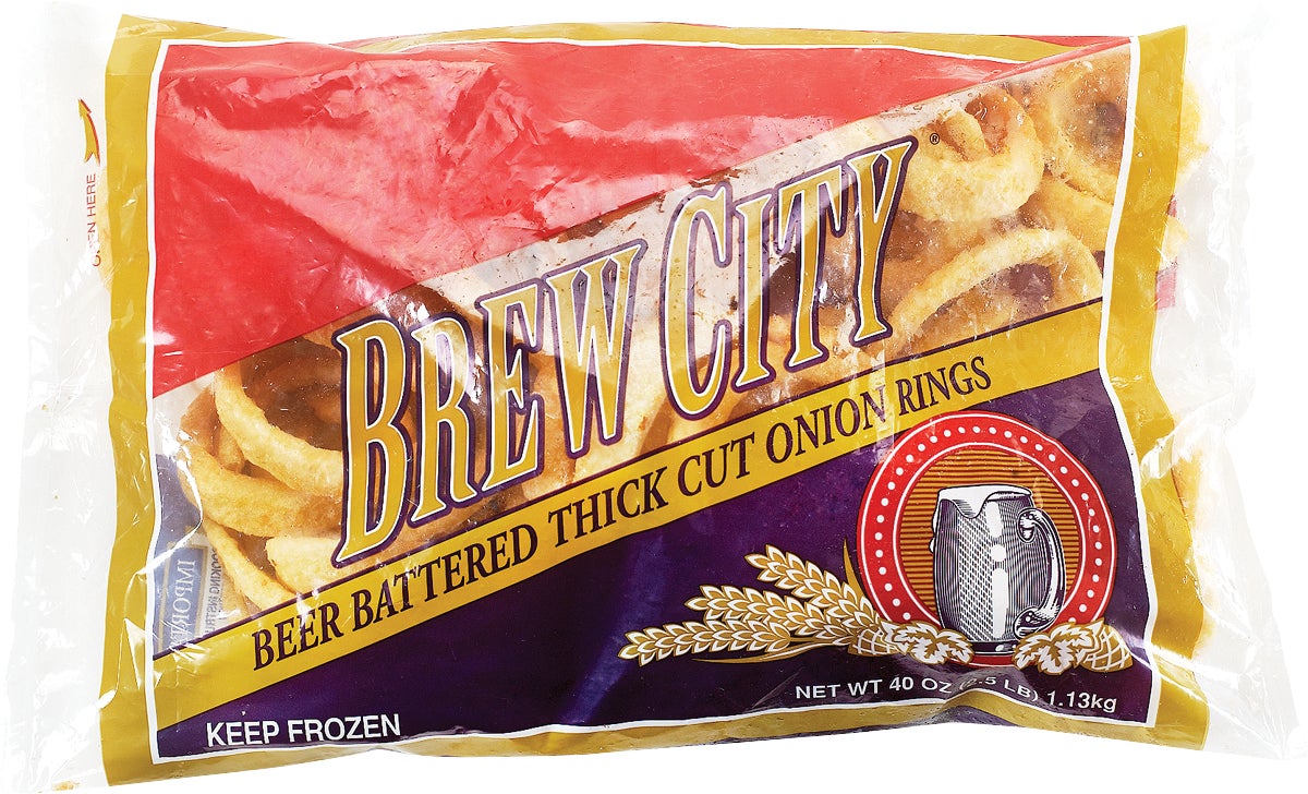 BREW CITY BATTERED 5/8¨ ONION RINGS 2.5 LB