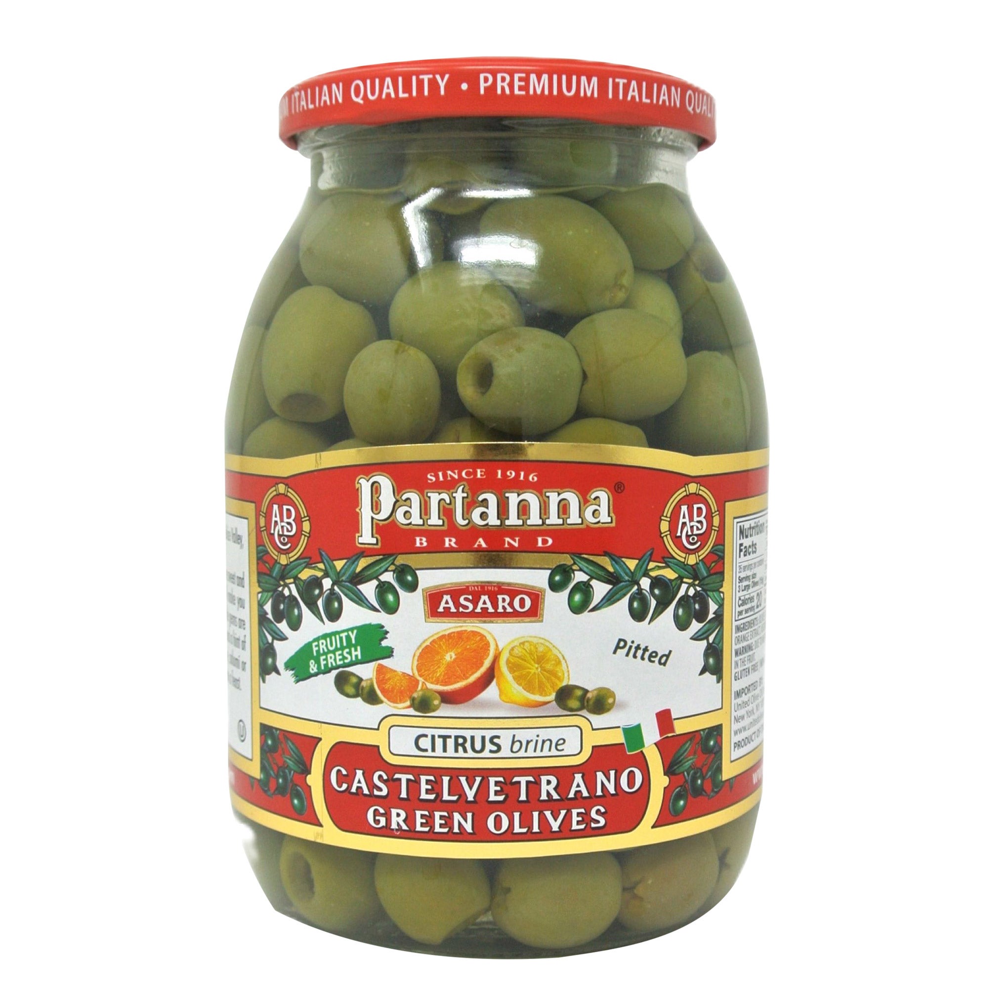 PATRANNA CITRUS CASTELVETRANO OLIVES 19 OZ - Image 1