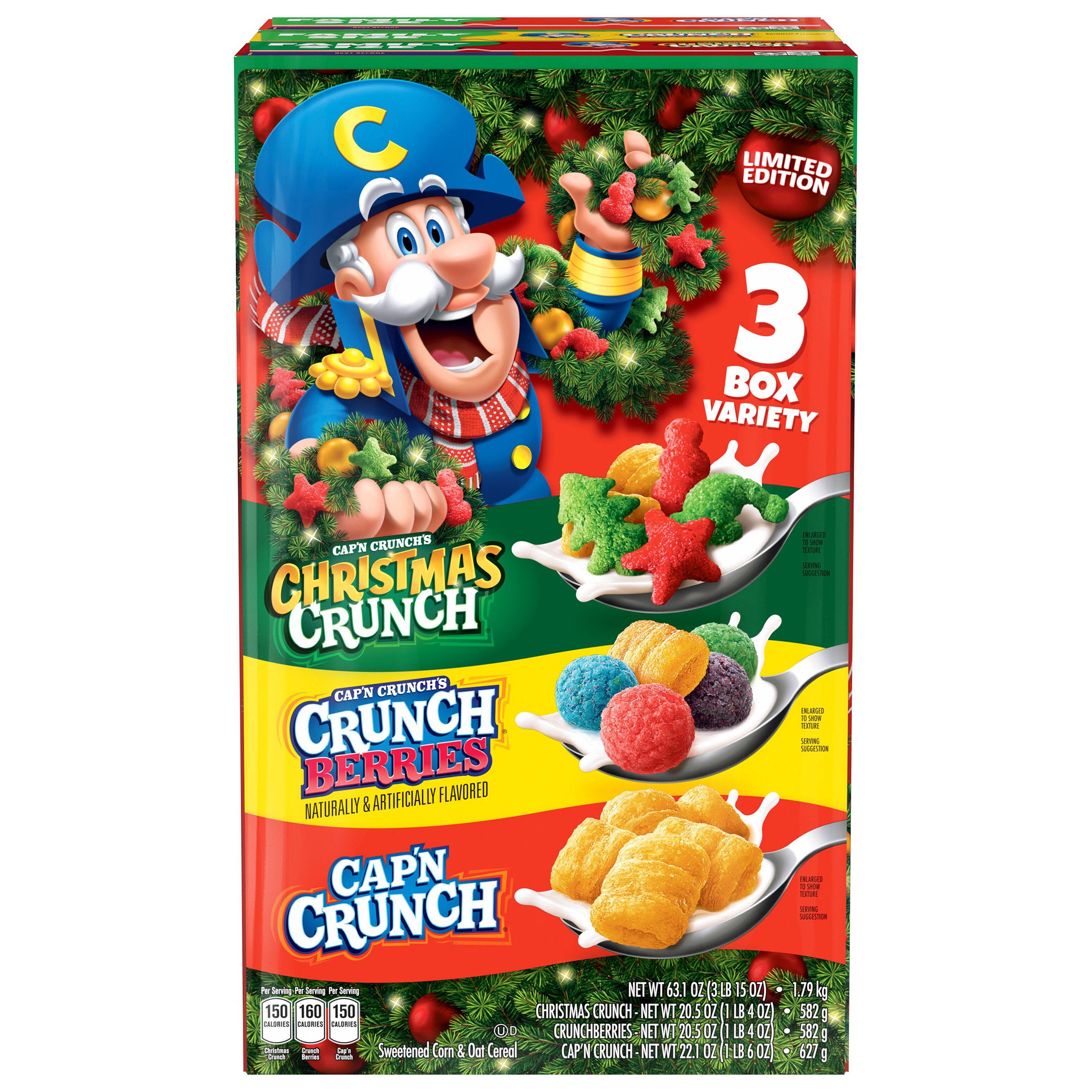 CAP'N CRUNCH HOLIDAY VARIETY PACK 63.1 OUNCES