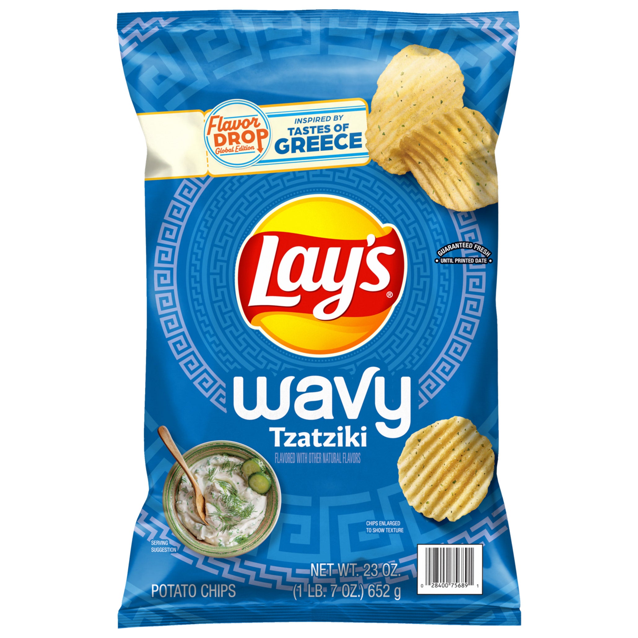 LAY'S WAVY TZATZIKI 23 OUNCE BAG - Image 1