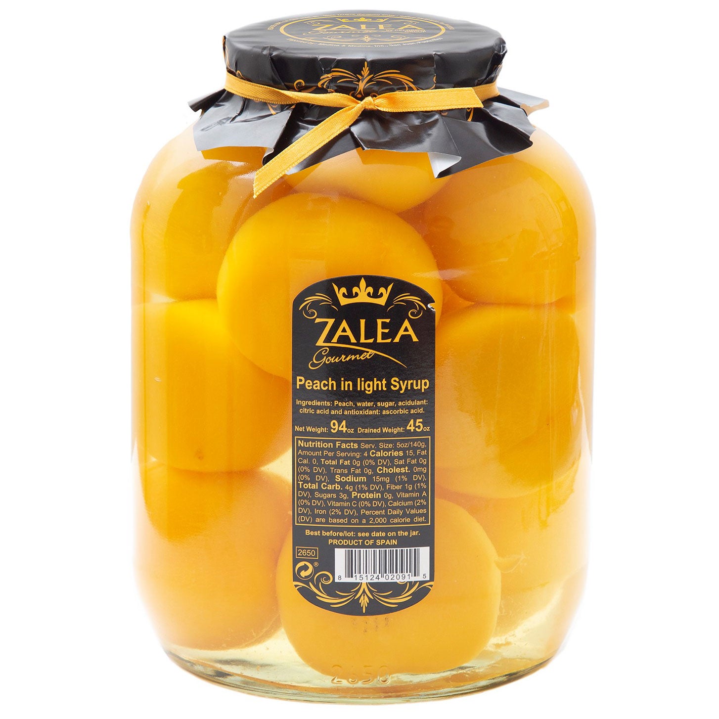 ZALEA WHOLE PEACHES 93.5 OZ
