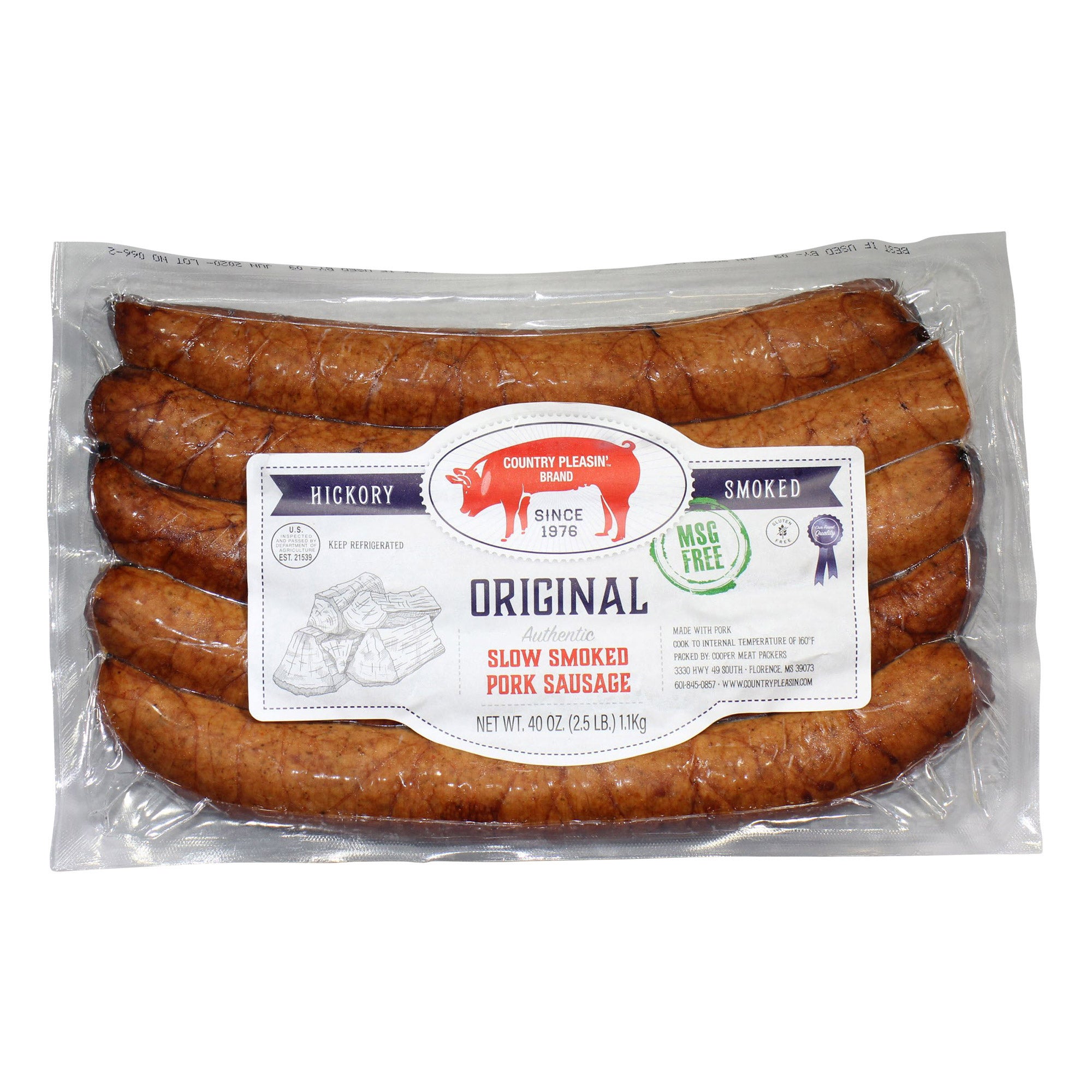 COUNTRY PLEASIN' SMOKED SAUSAGE 2.5 LBS - Image 1