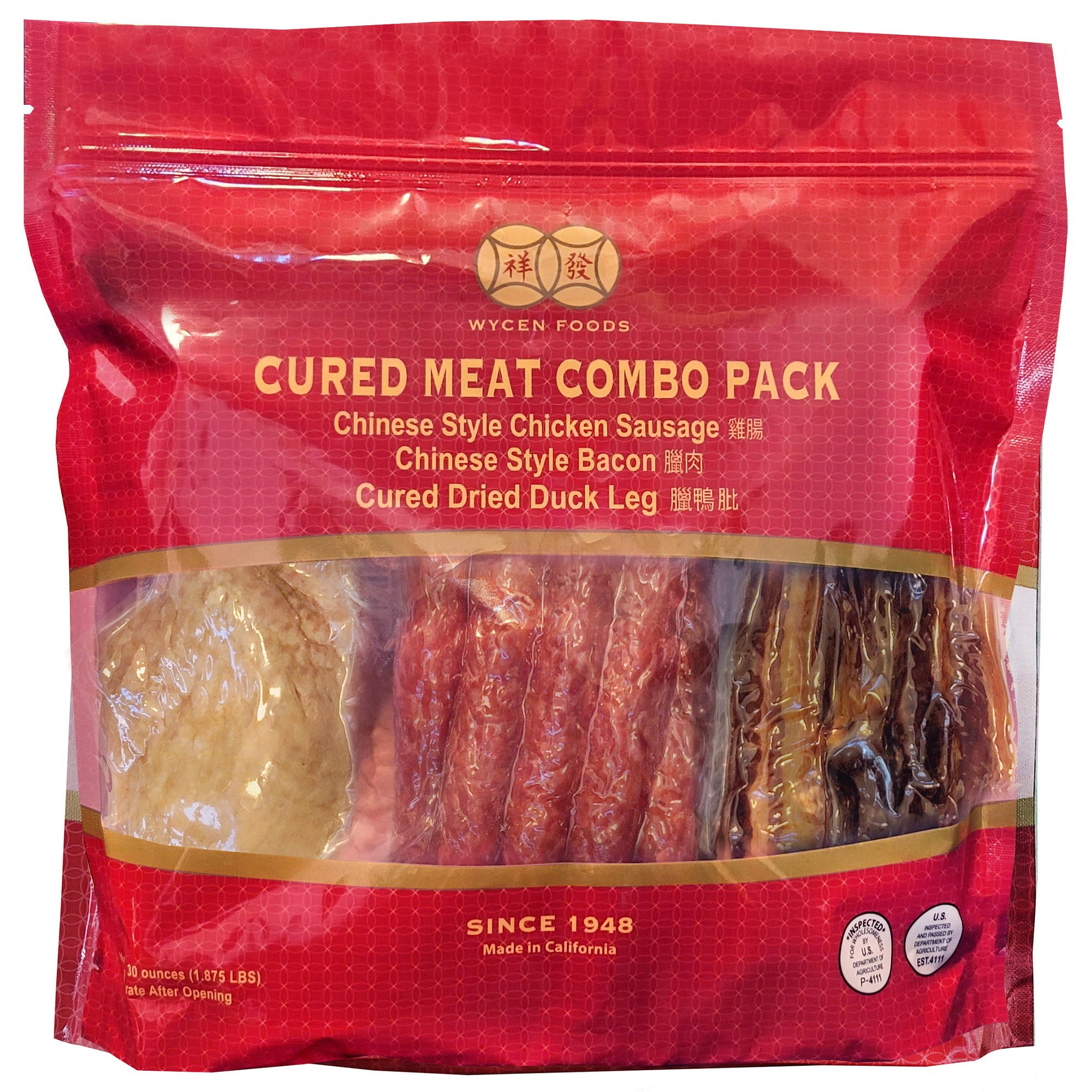 WYCEN FOODS CURED MEAT COMBO PACK 30 OUNCES