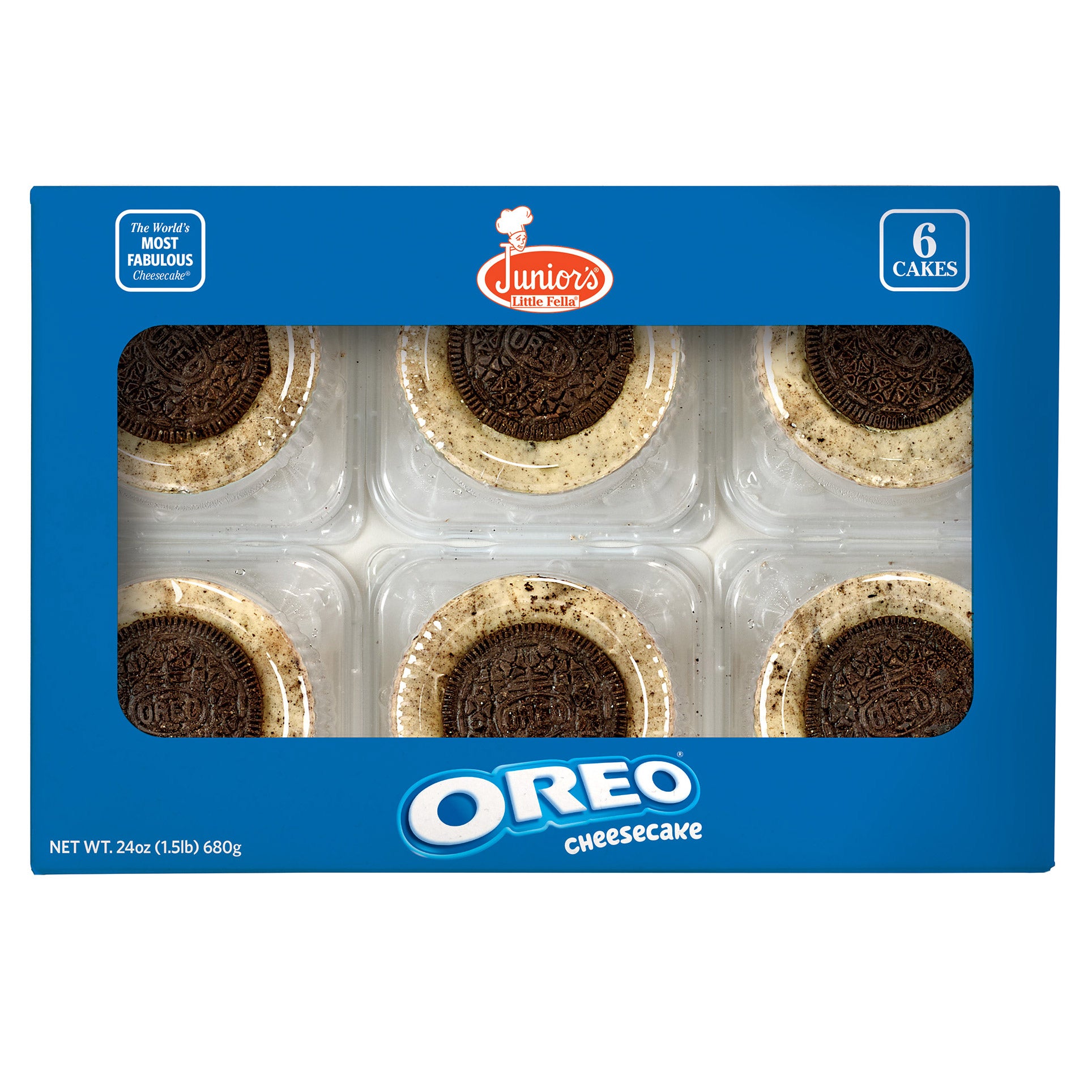 JUNIOR'S OREO CHEESECAKES 24 OUNCE PACKAGE