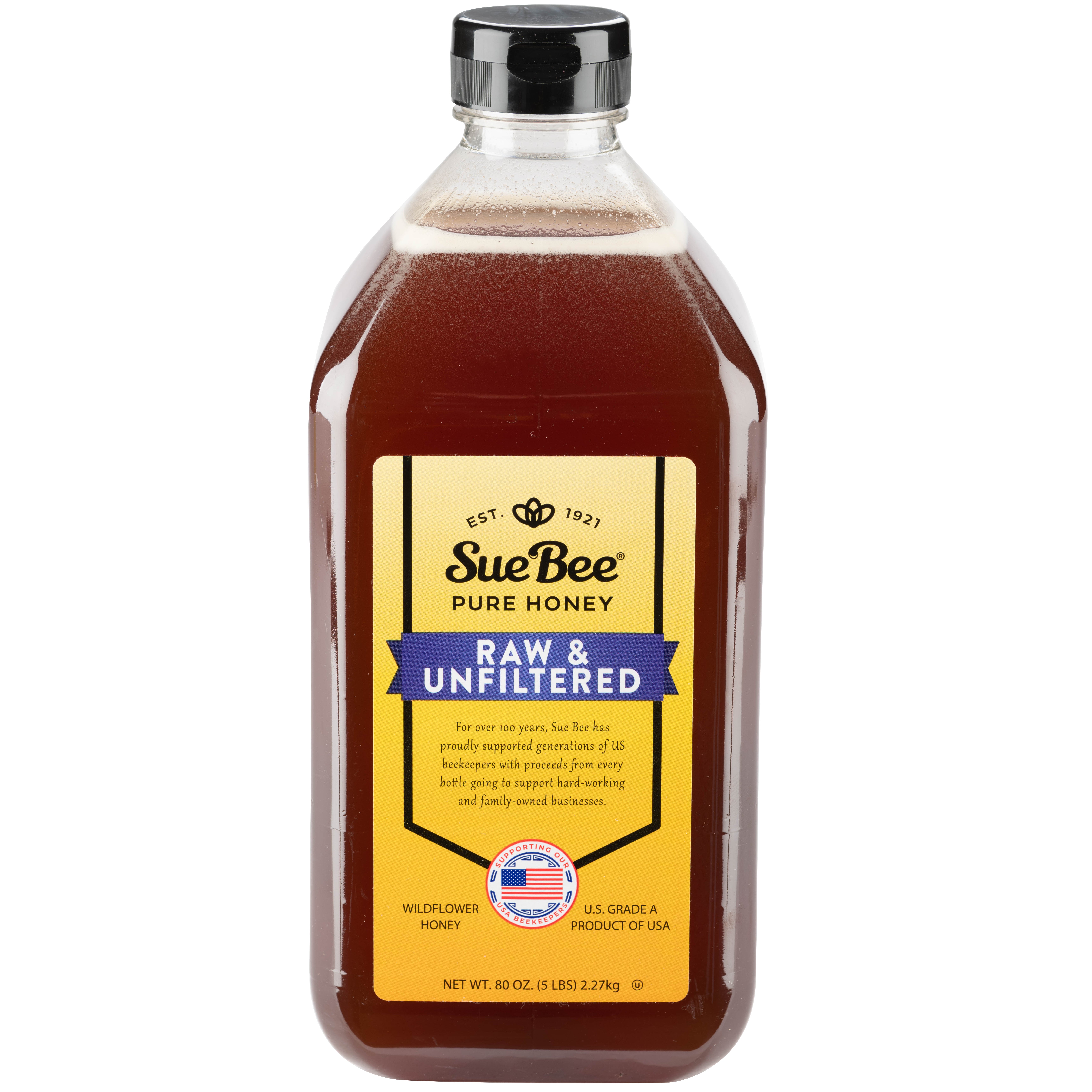 SUE BEE RAW & UNFILTERED HONEY 5LB