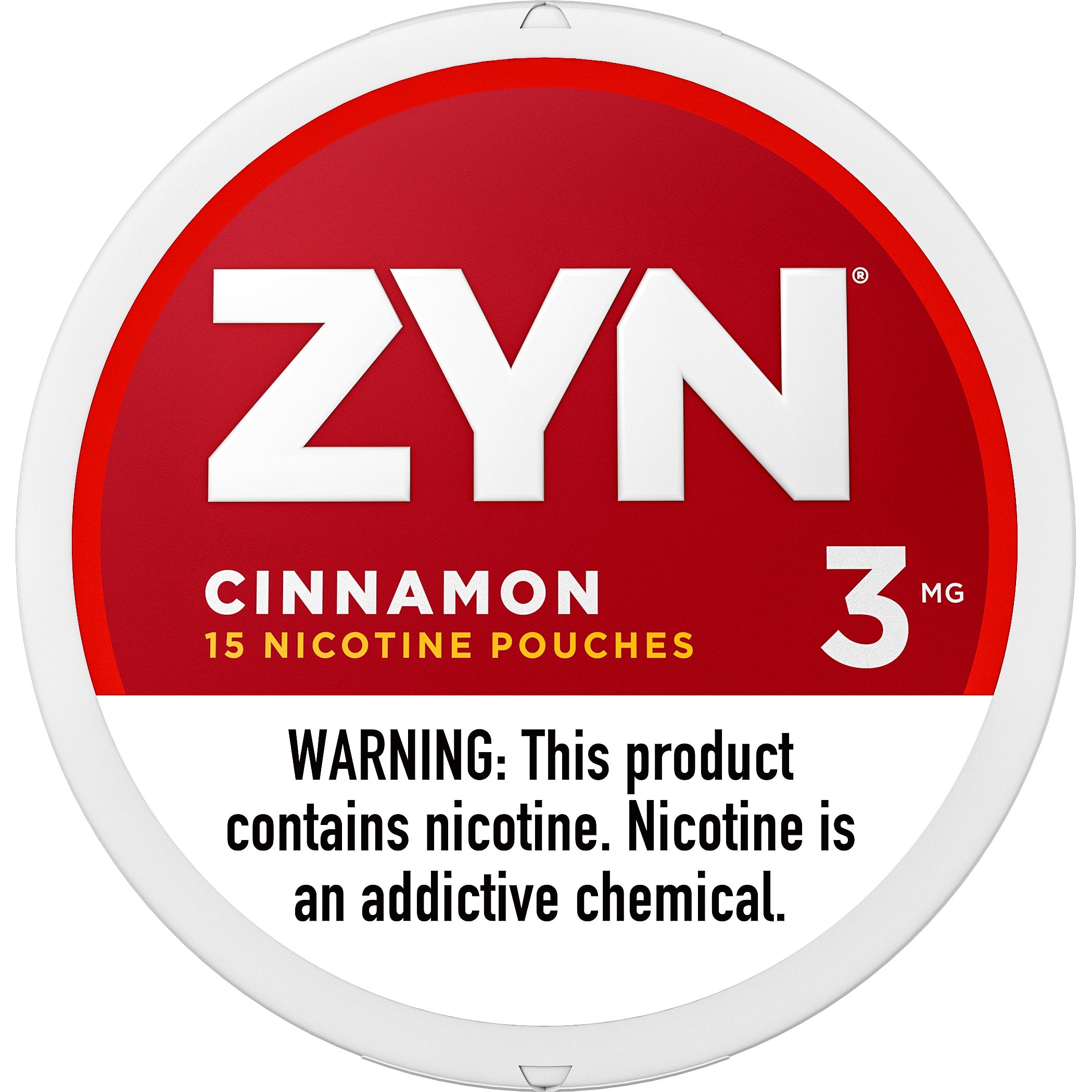 ZYN CINNAMON POUCH 3MG 5/15CT CANS
