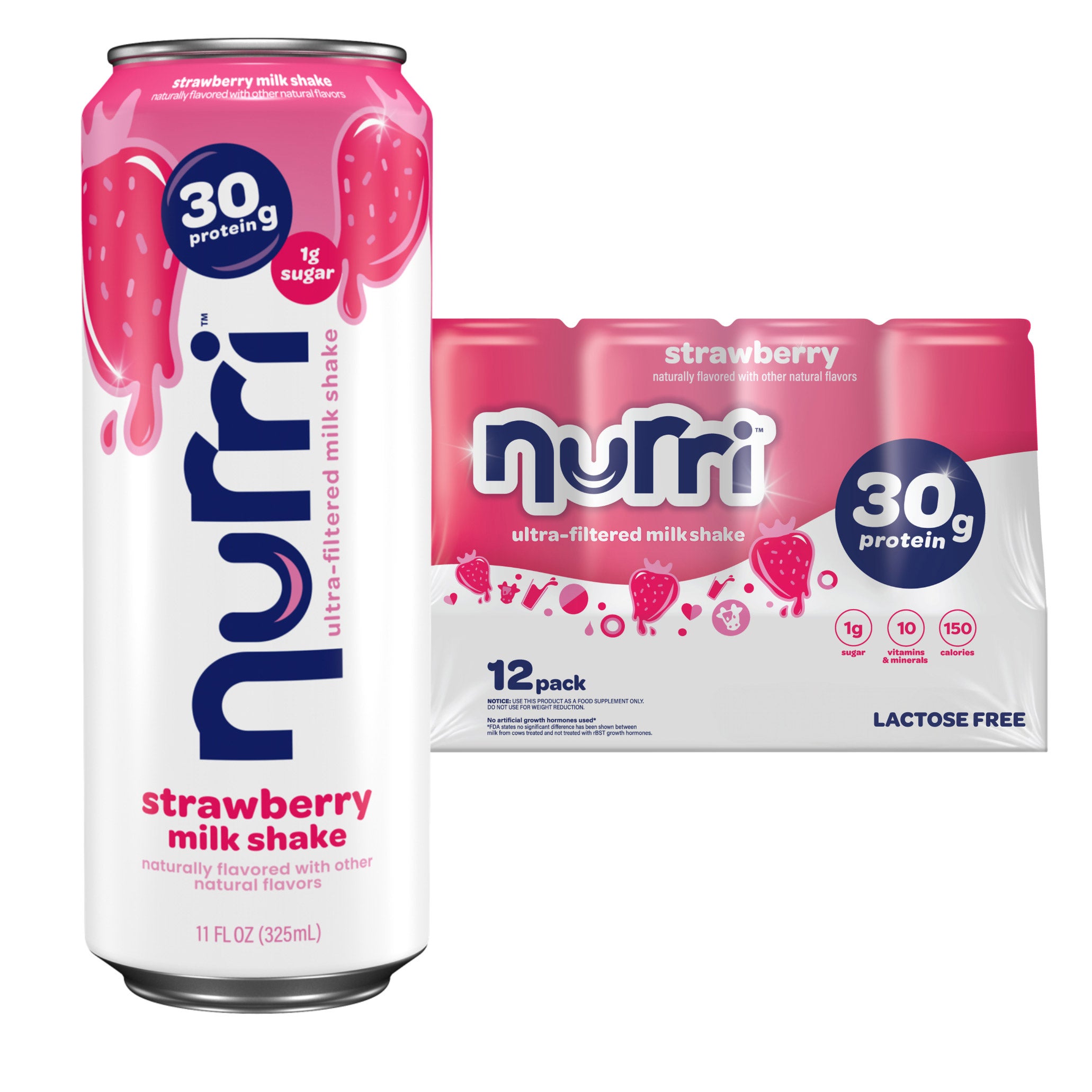 NURRI PROTEIN SHAKE STRAWBERRY 11 FL OZ/12 PK