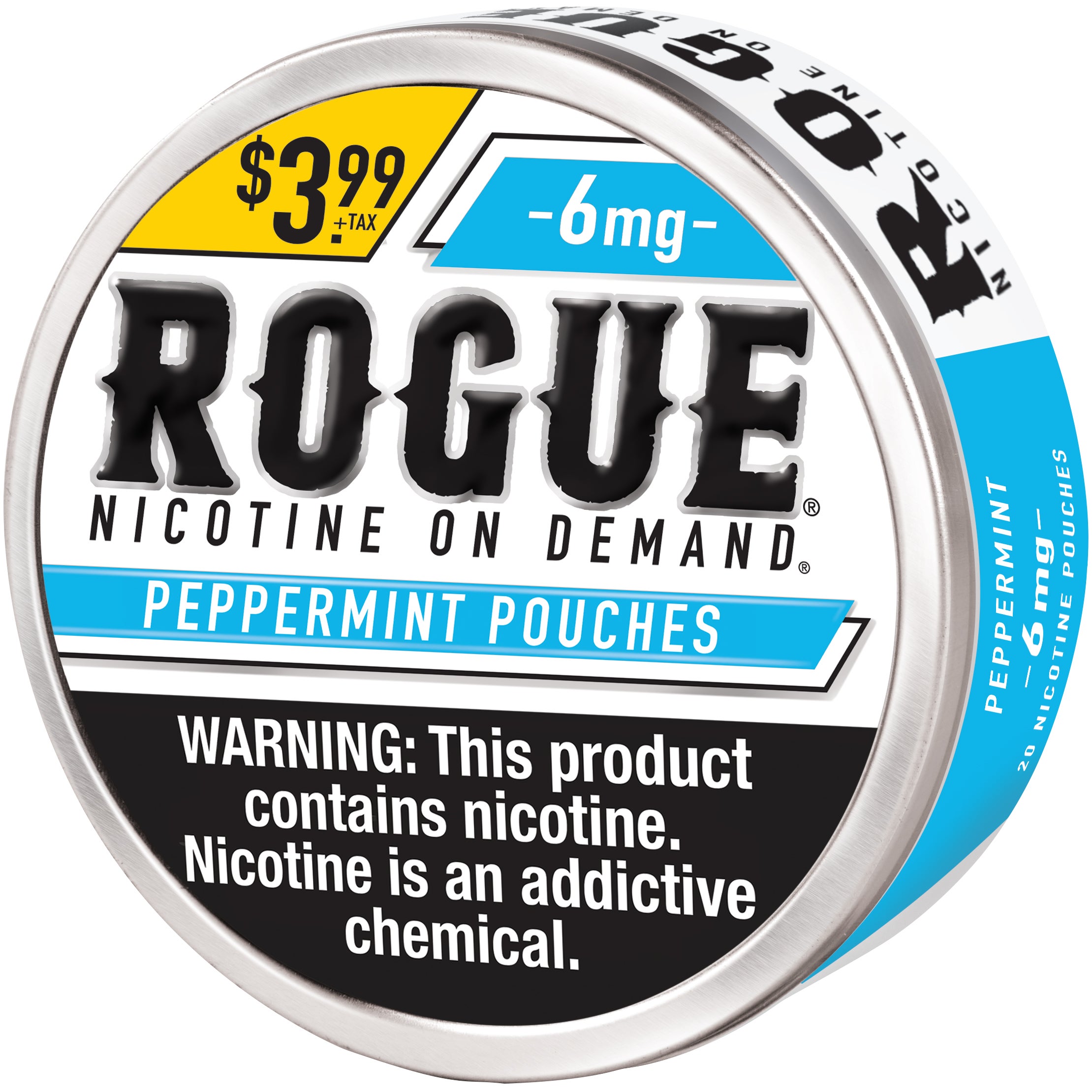 ROGUE PEPPERMINT 6MG POUCH 5/20CT $3.99/CAN