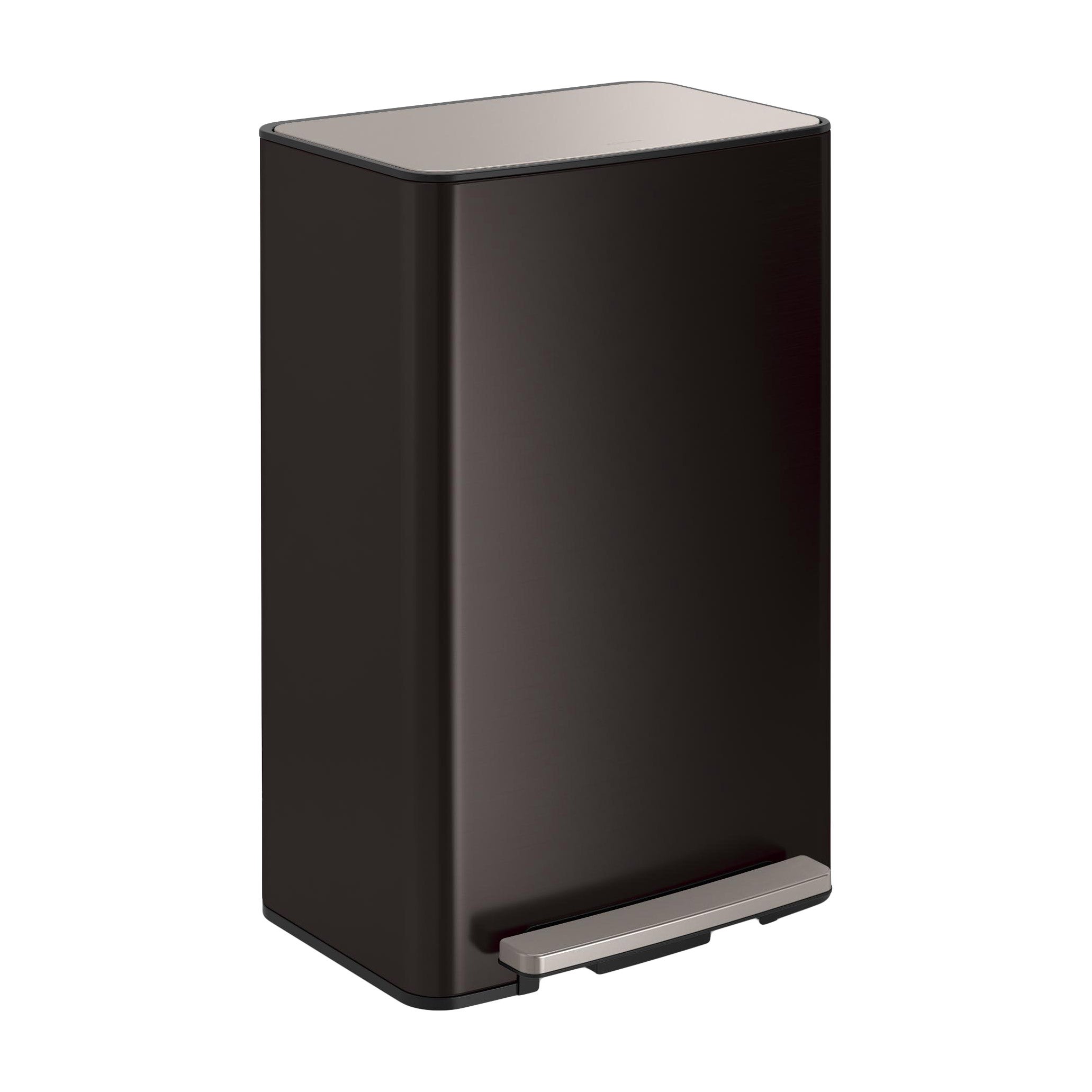 KOHLER 47L KITCHEN STEP CAN BLACK STAINLESS - Image 1