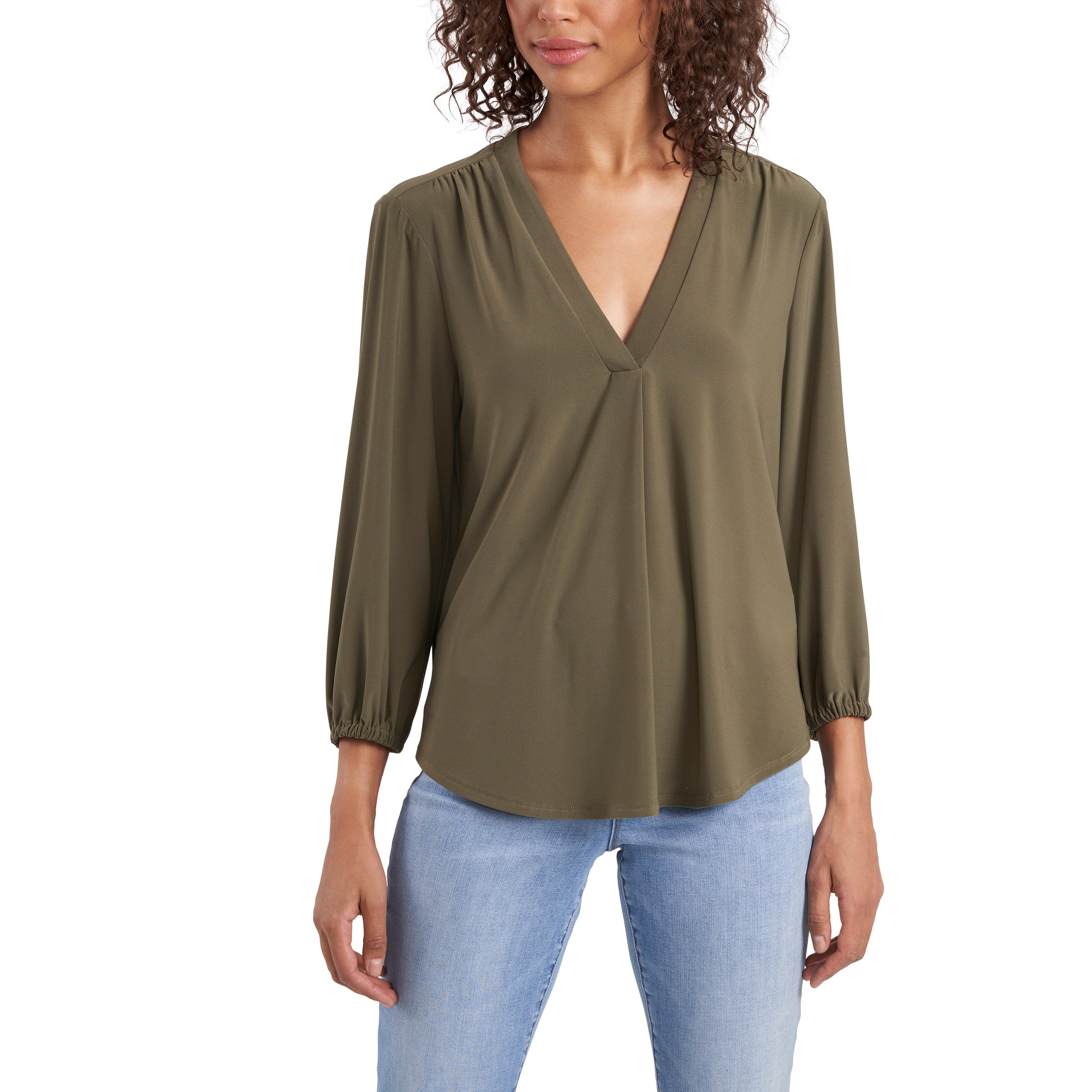 VINCE CAMUTO LADIES' V-NECK TOP