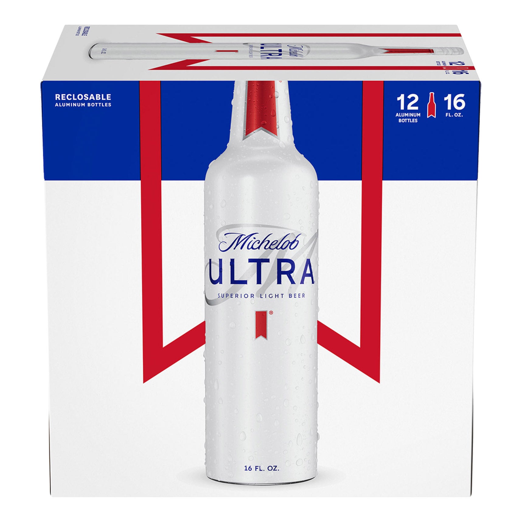 MICHELOB ULTRA SUPERIOR LIGHT BEER 12/16OZ ALUMINUM BTLS
