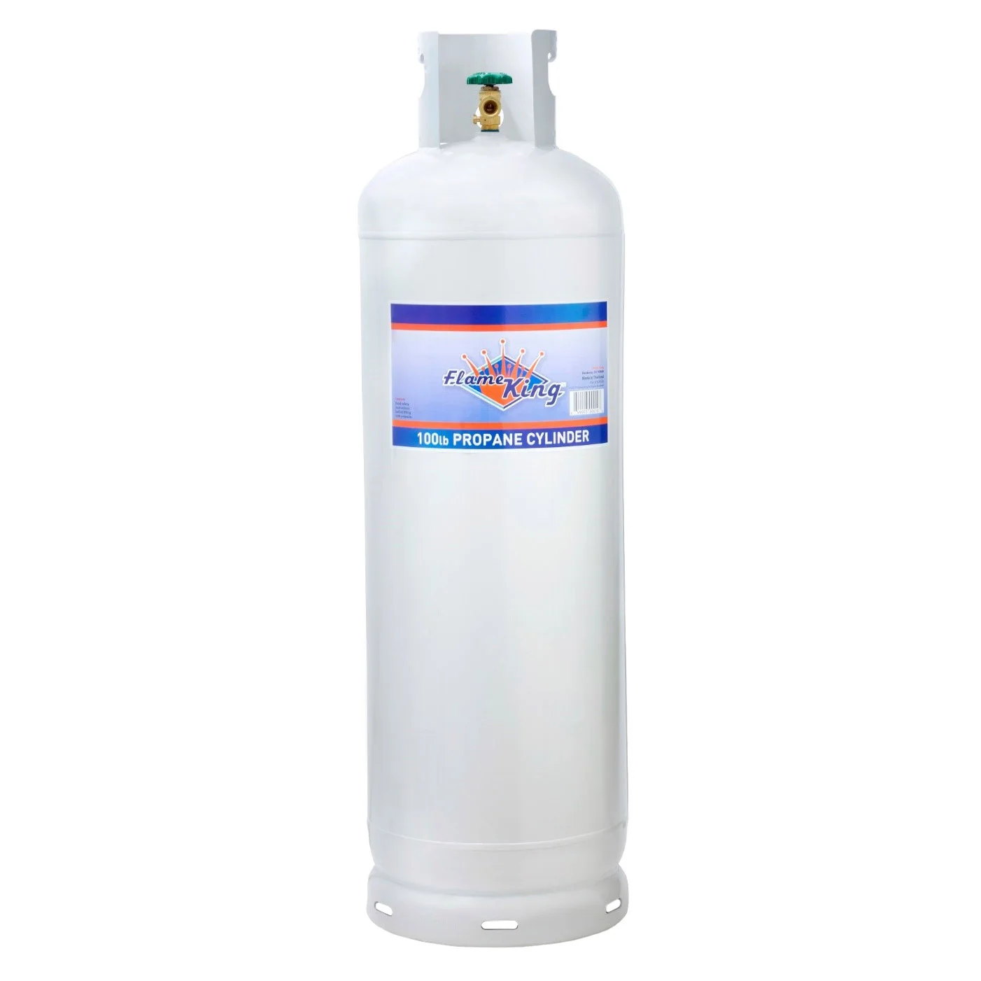 FLAME KING 100LB EMPTY PROPANE TANK W/ POL VALVE