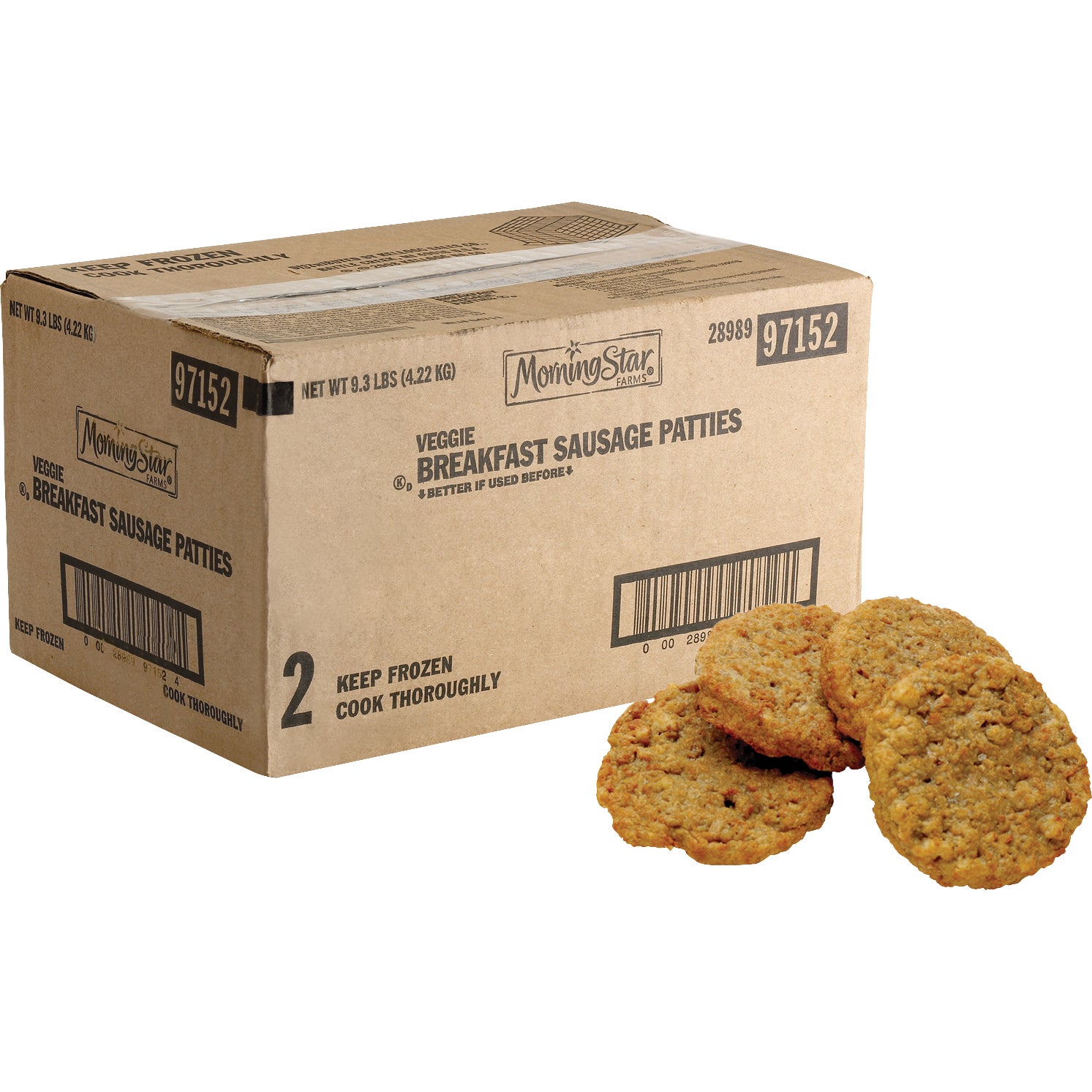 MORNINGSTAR FARMS VEGGIE SAUSAGE PATTIES 9.3 LB - Image 1