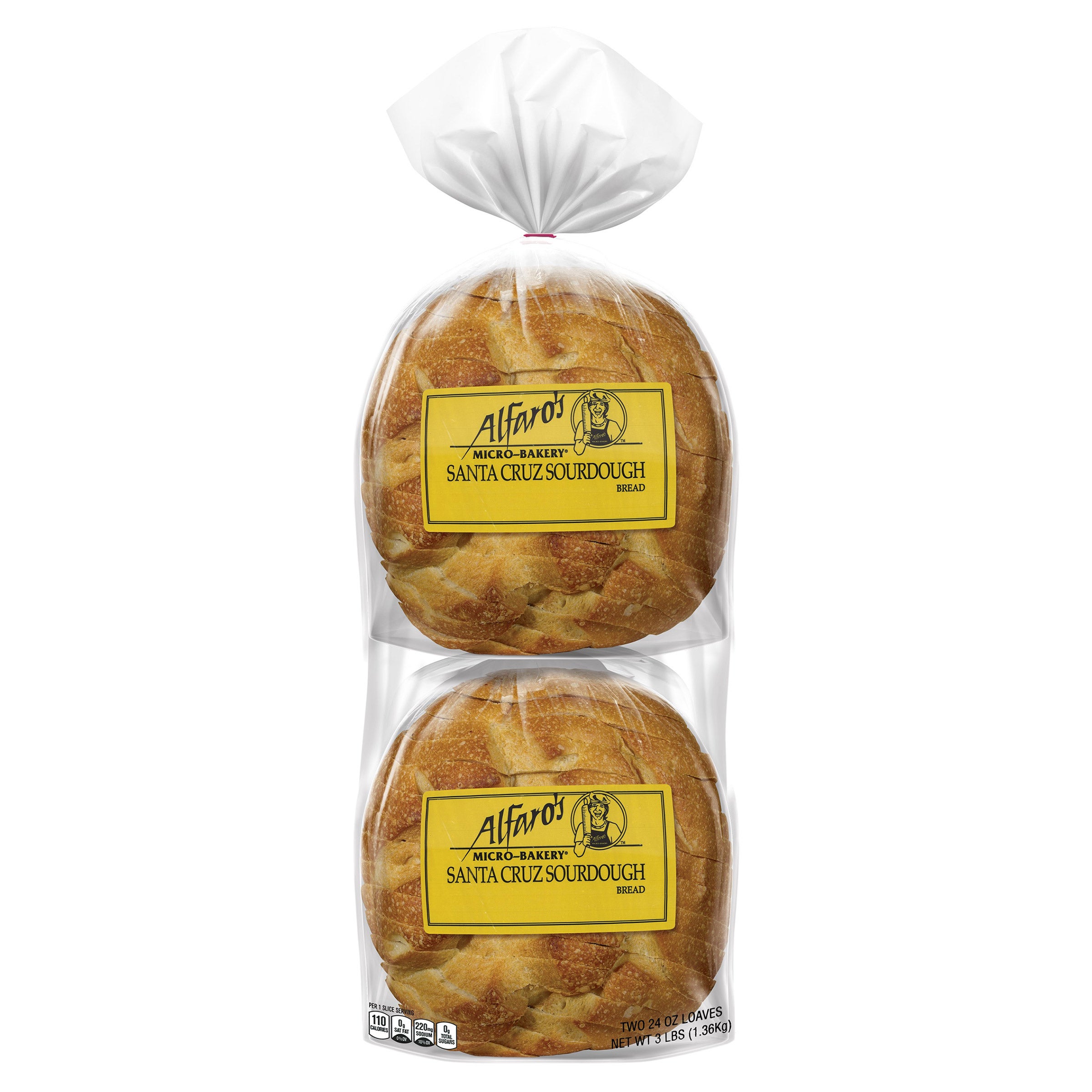 SANTA CRUZ SLICED SOURDOUGH 2 PACK 24 OUNCES EACH