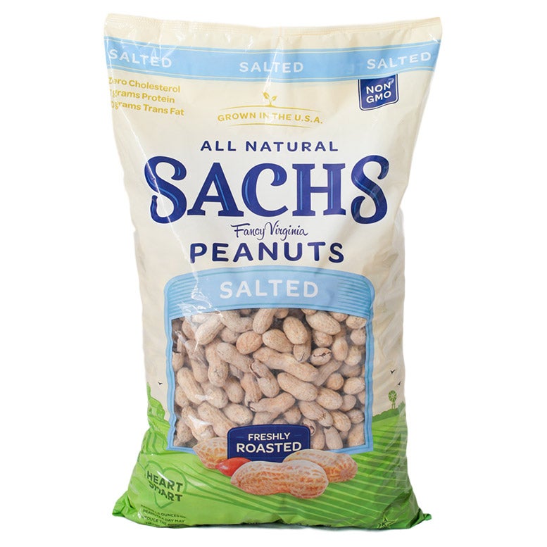SACHS PEANUTS SALTED INSHELL 80 OZ - Image 1