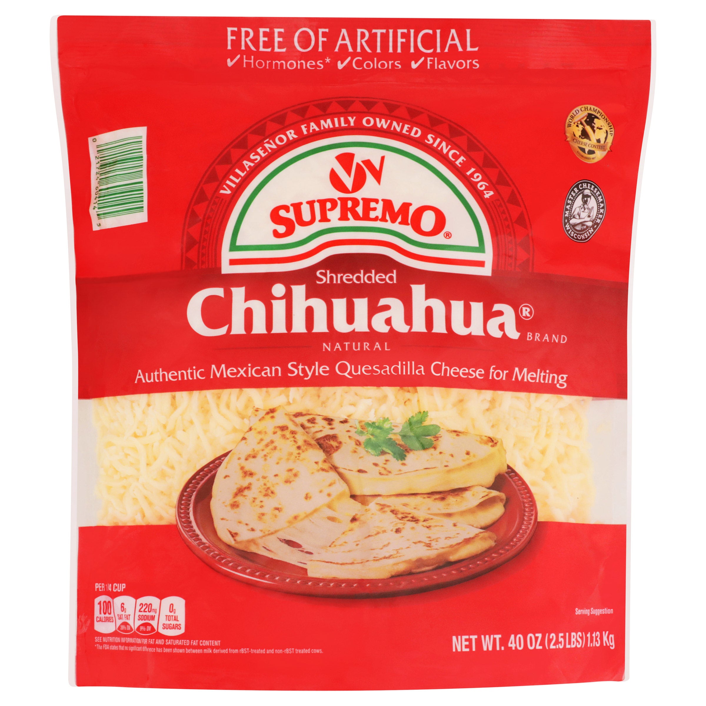 V&V SUPREMO SHREDDED CHIHUAHUA 40 OUNCE PACKAGE