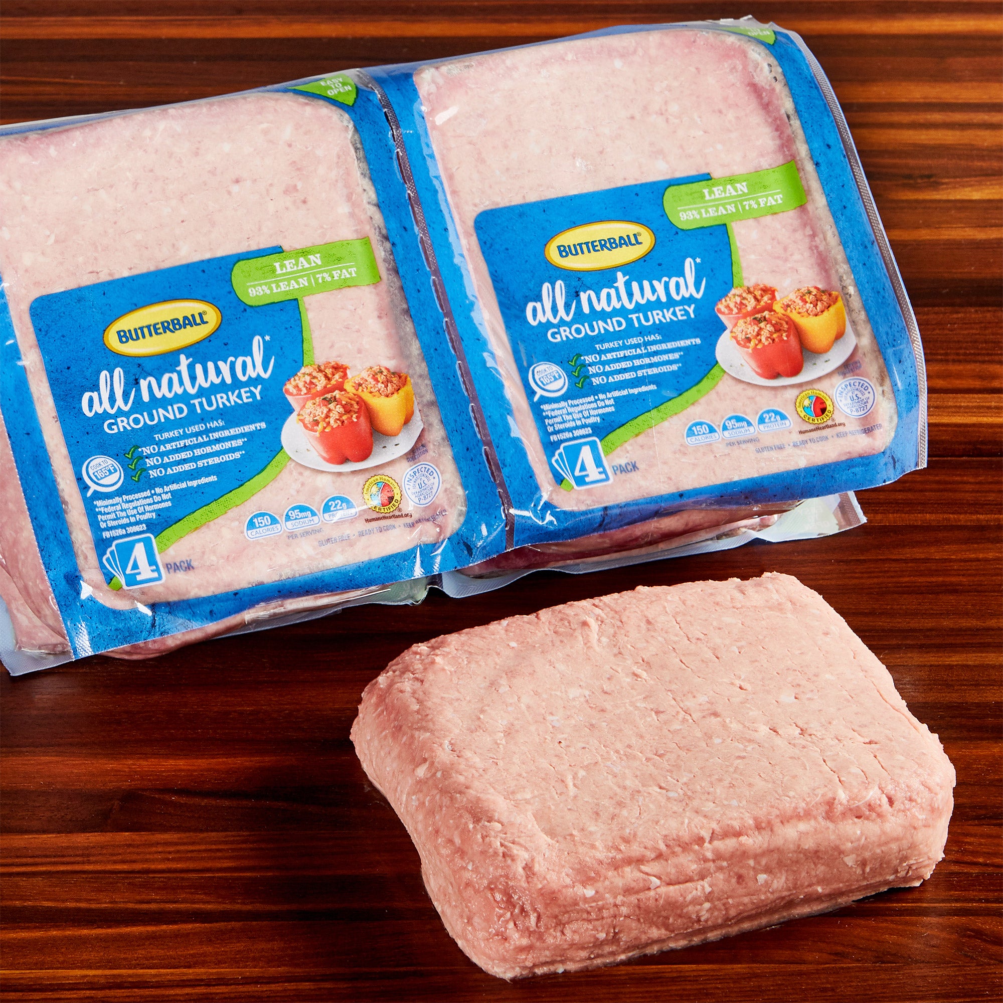FRESH GROUND TURKEY 93% LEAN/ 7% FAT PER LB.
