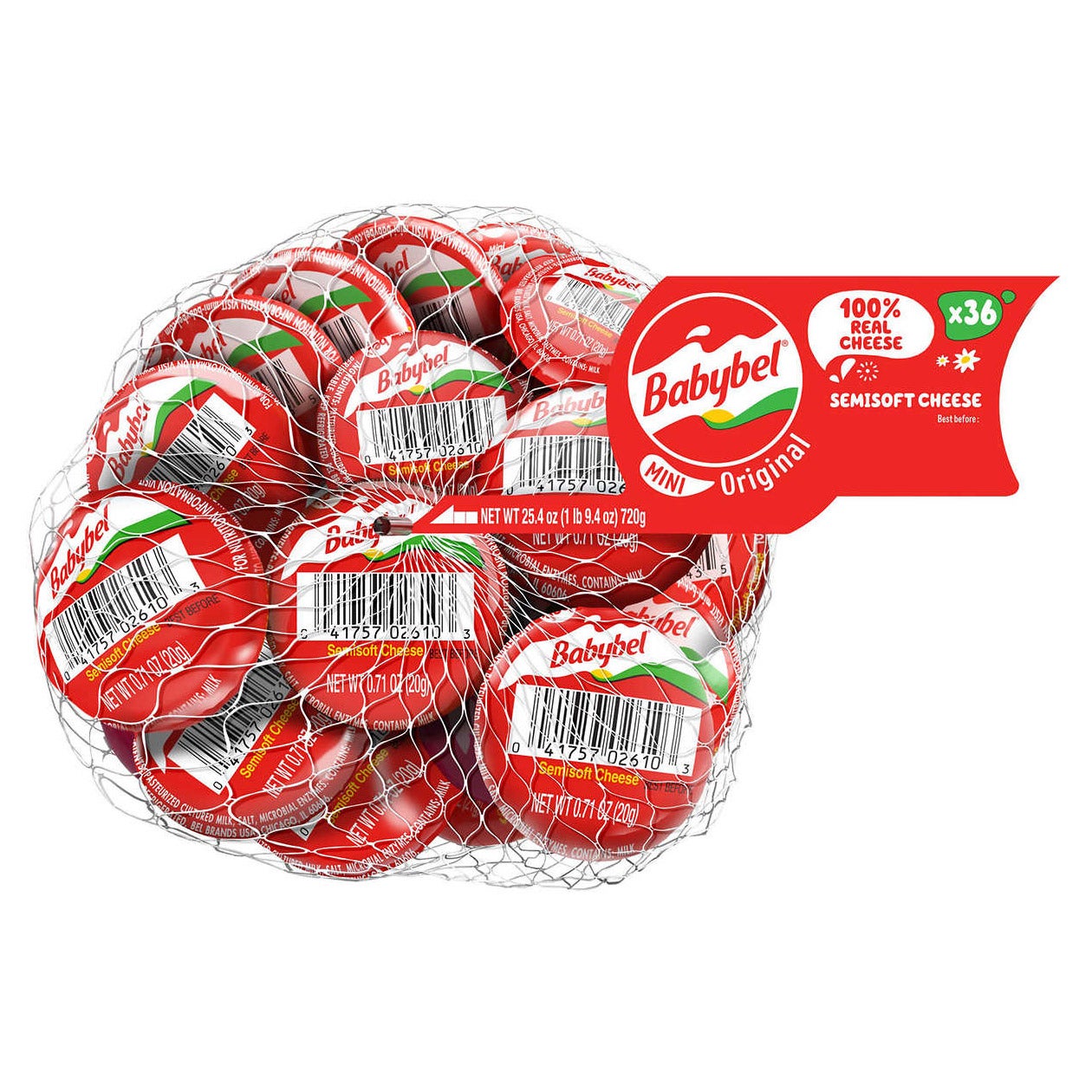BEL BRANDS MINI BABYBEL CHEESE 36/.71 OUNCE PIECES