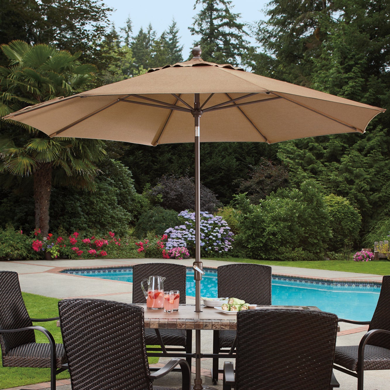 PROSHADE 10' ALUMINUM UMBRELLA WITH AUTO TILT - Image 1