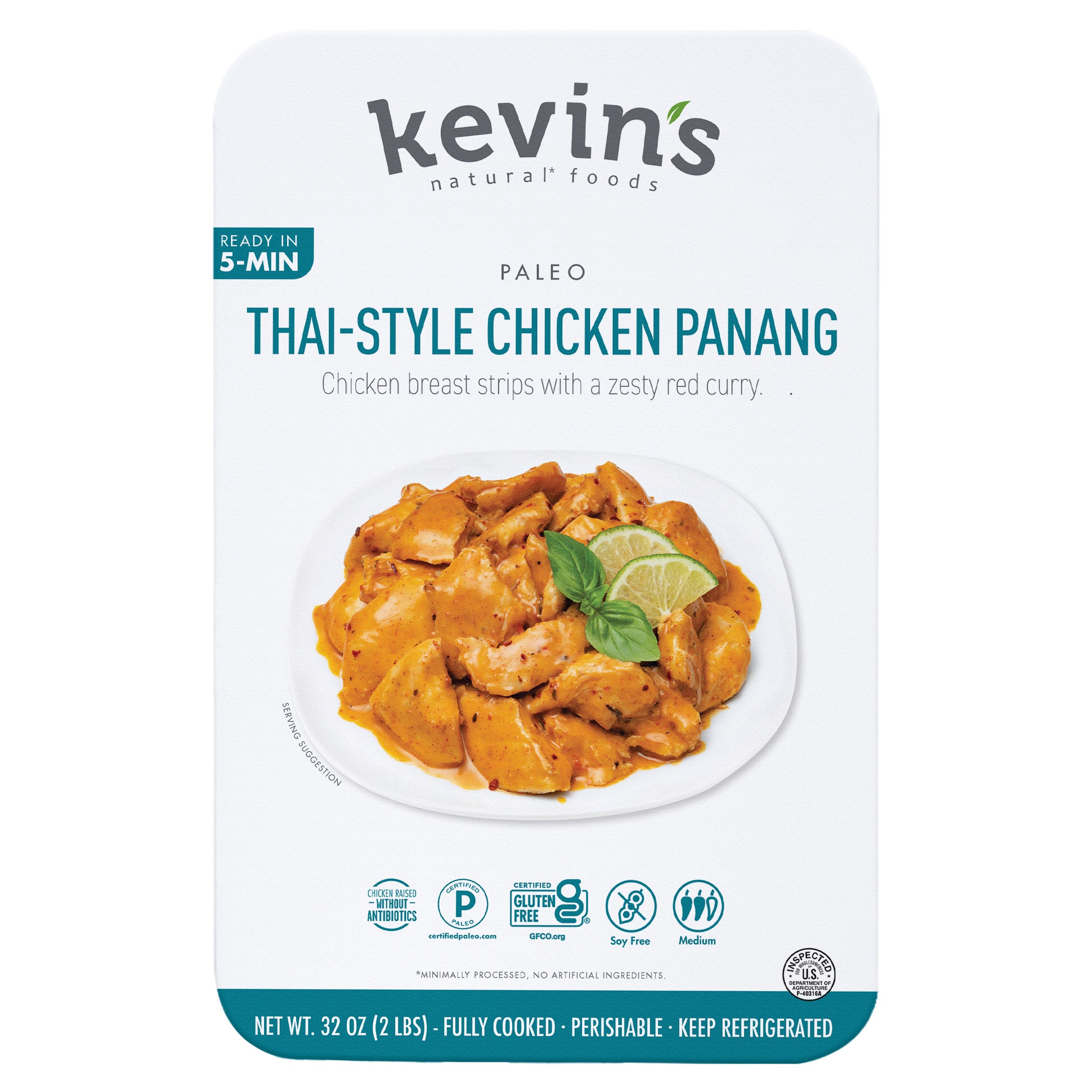 KEVIN'S THAI STYLE CHICKEN PANANG 32OZ - Image 1