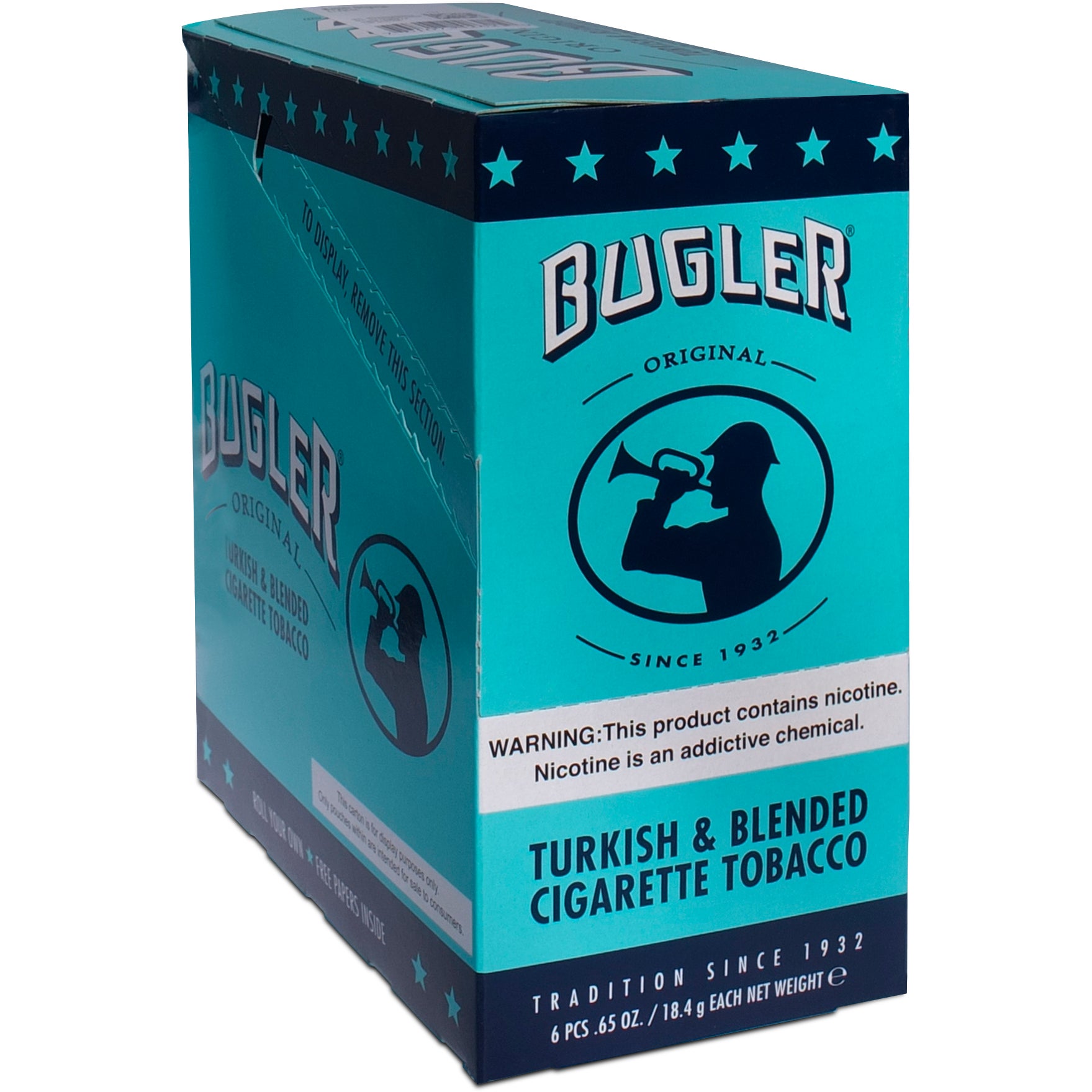 BUGLER SMOKING TOBACCO 6/.65 OZ POUCHES