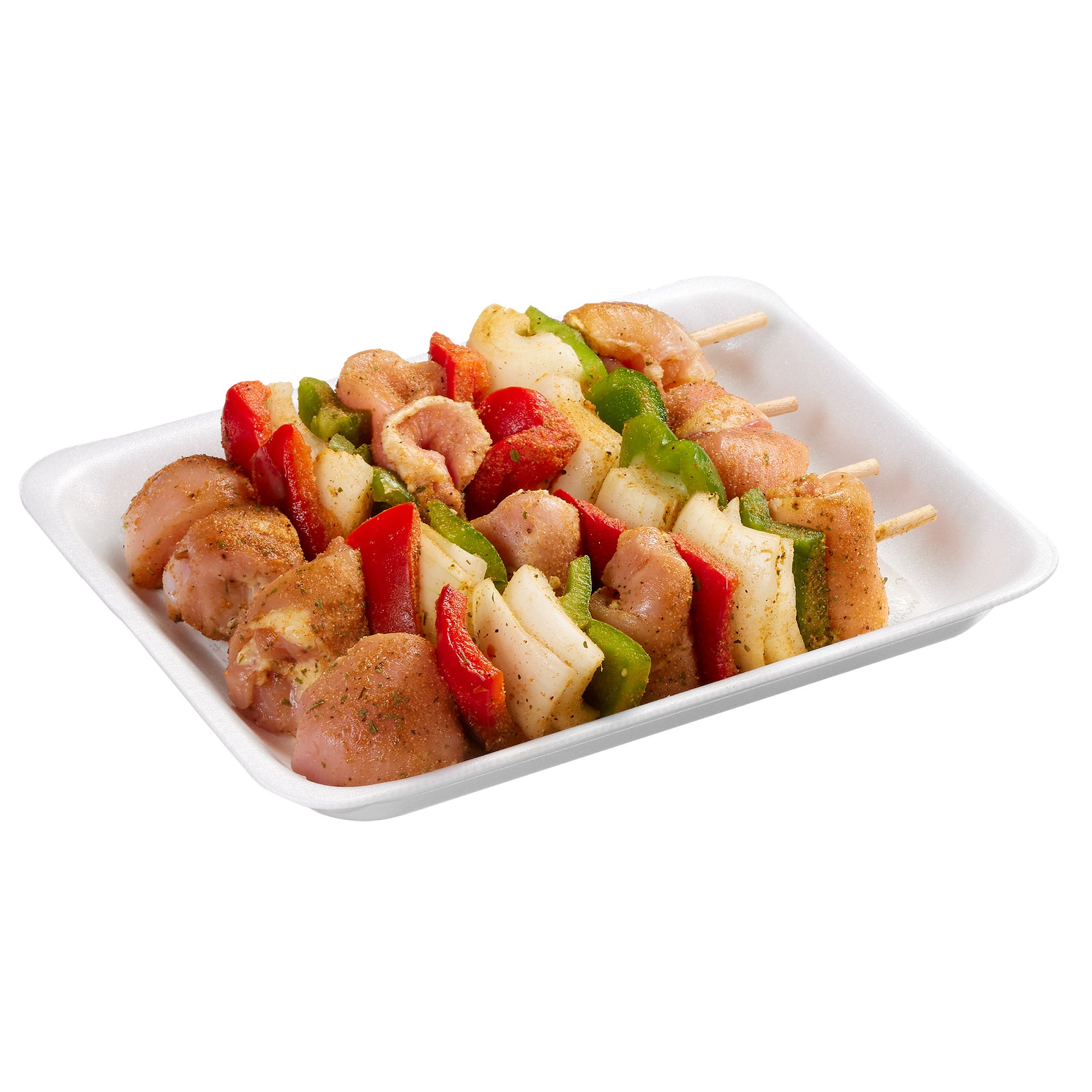 CHICKEN THIGH KABOBS WITH VEGGIES PER LB