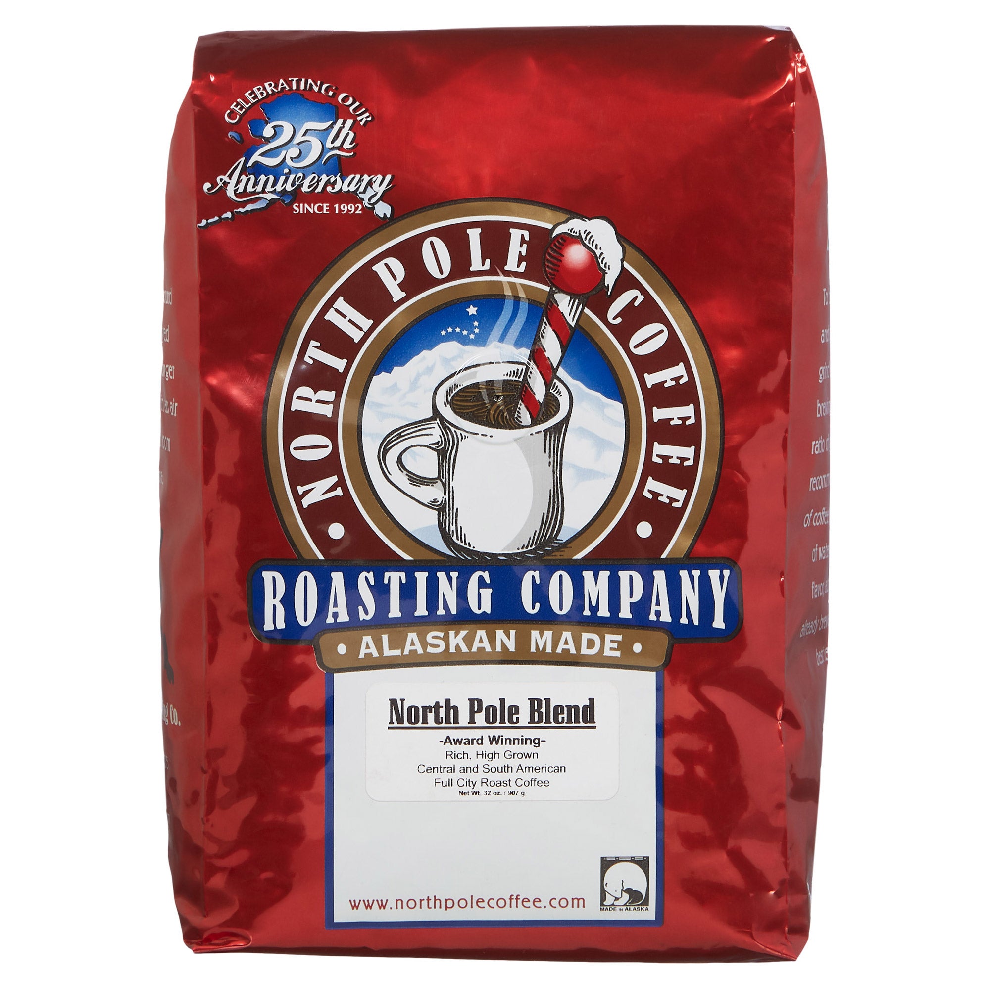 NORTH POLE COFFEE NORTH POLE BLEND 2 LBS WHOLE BEAN
