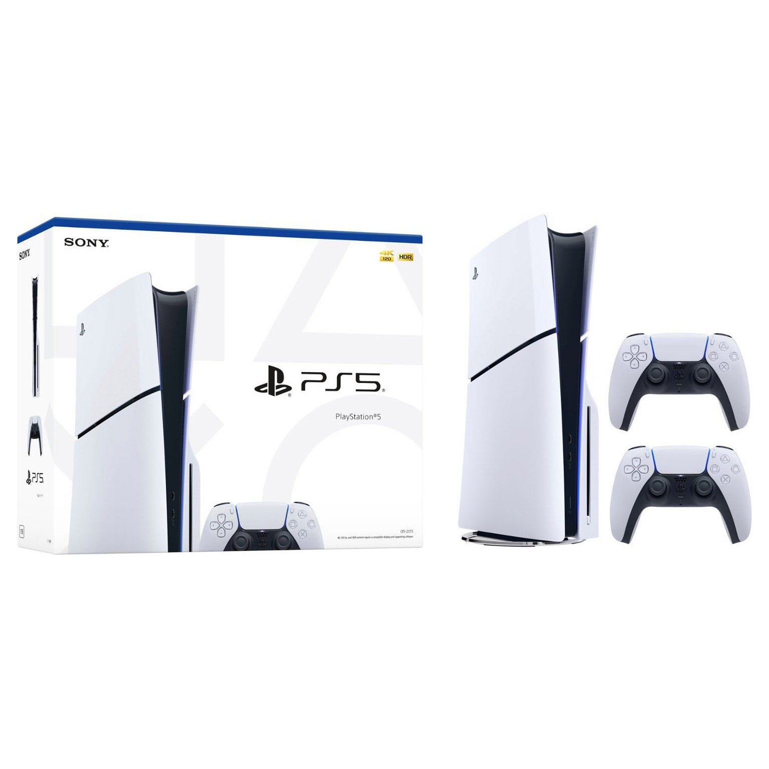 SONY PLAYSTATION 5 SLIM DISC CONSOLE BUNDLE - Image 1