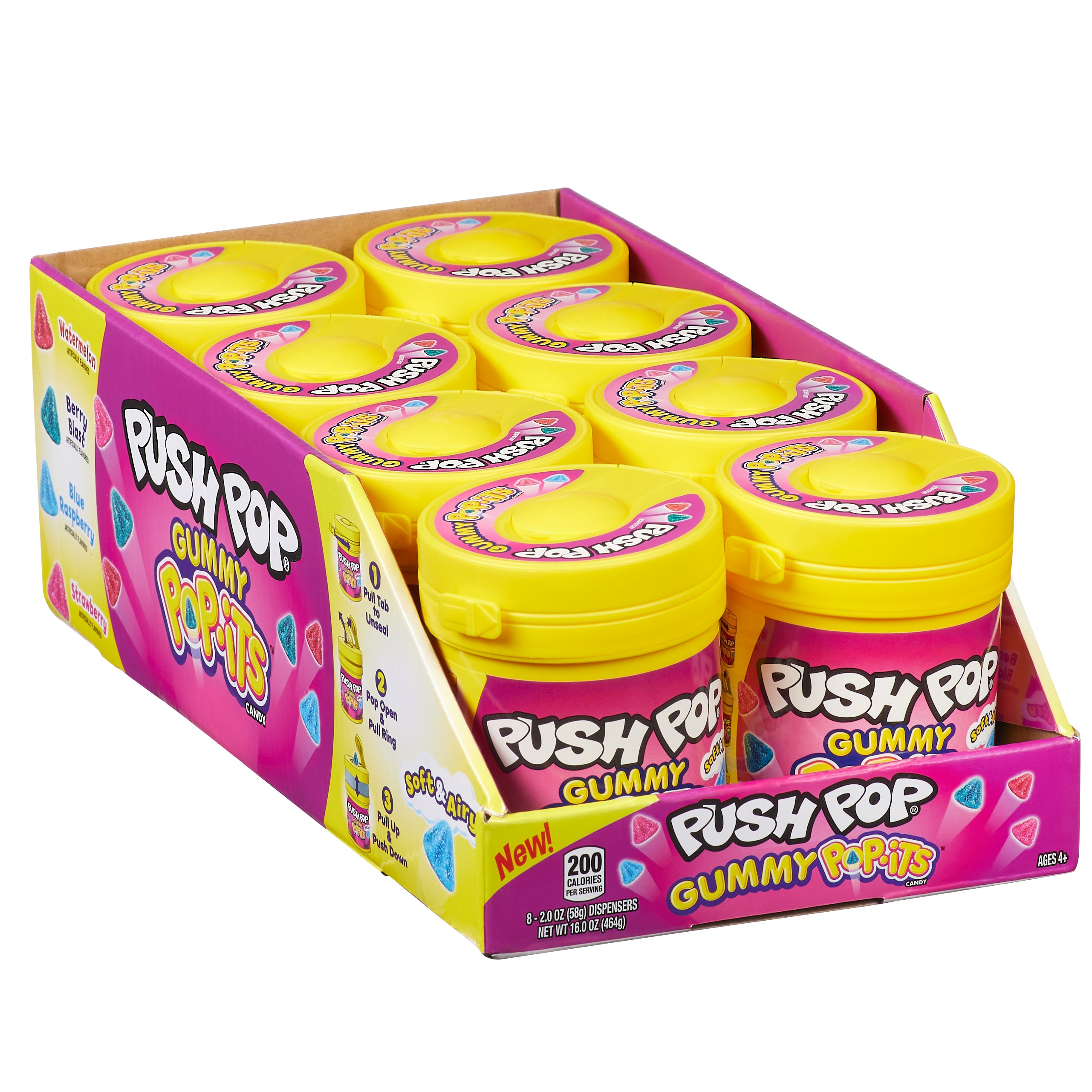 PUSH POP GUMMY POP-ITS 8CT / 2OZ - Image 1