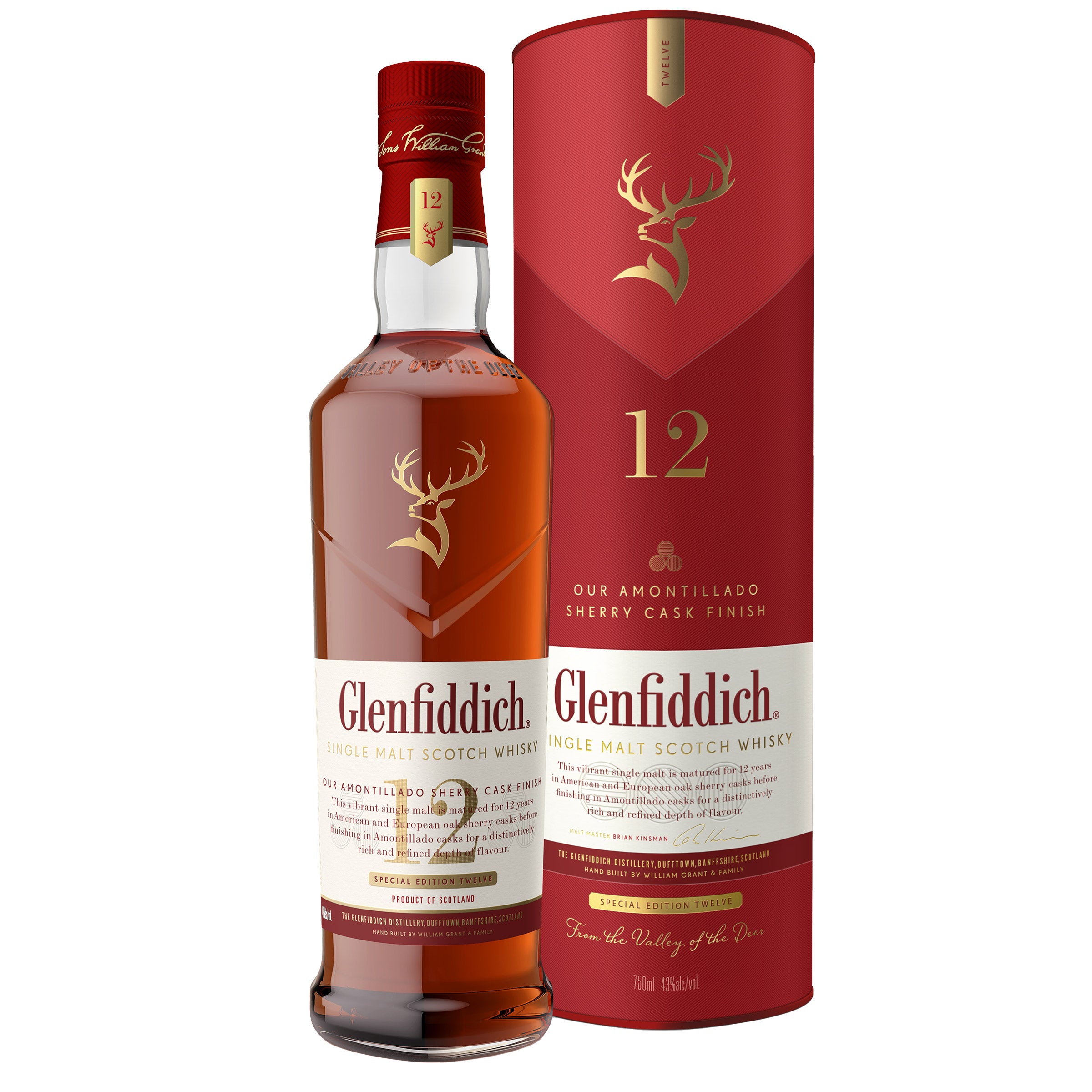 GLENFIDDICH 12YR SHERRY CASK SPEYSIDE 750ML