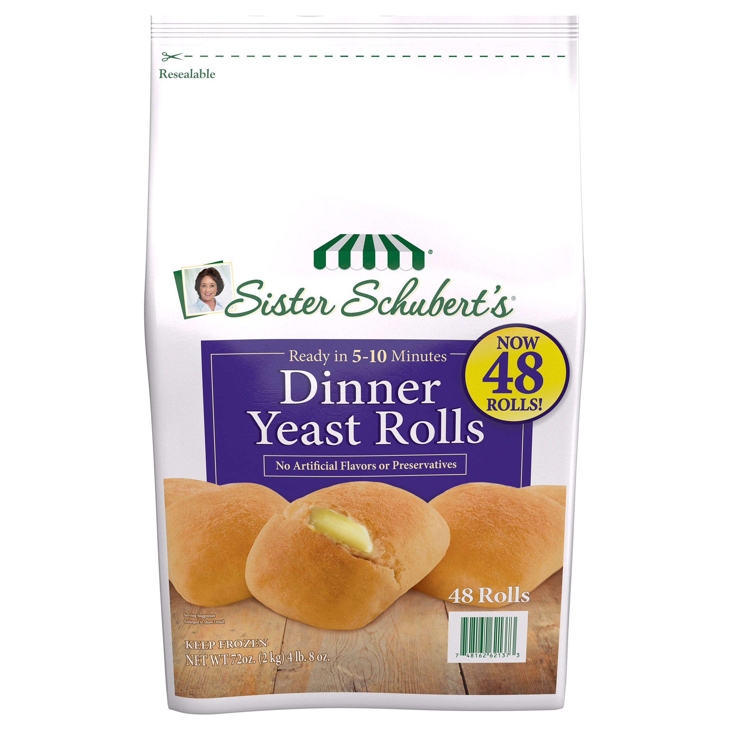 SISTER SCHUBERT'S DINNER YEAST ROLLS 48CT